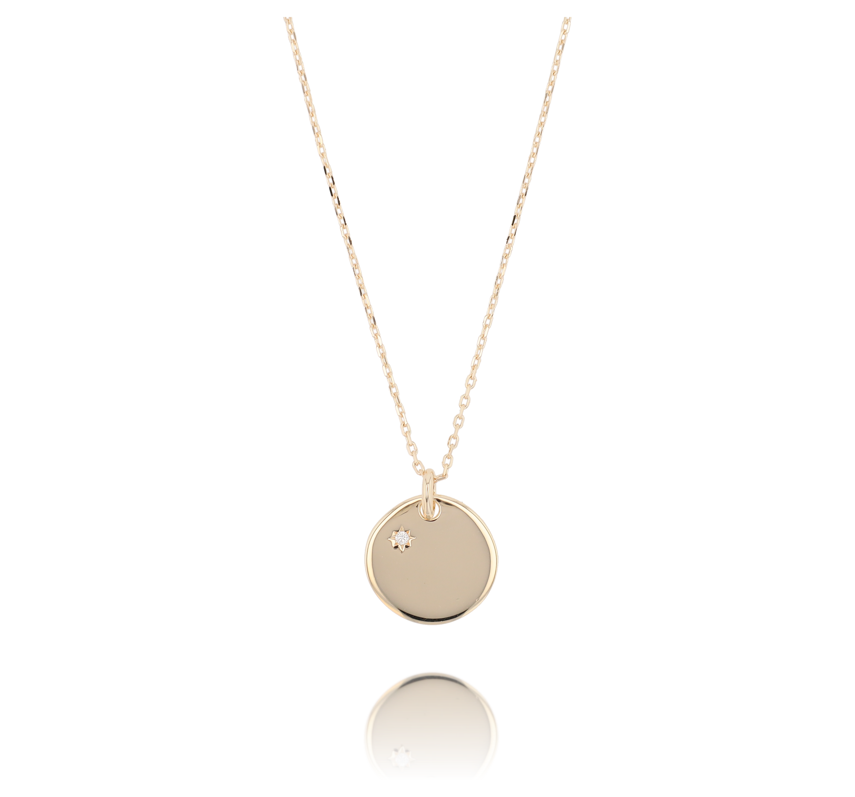 Collier gravure strass
