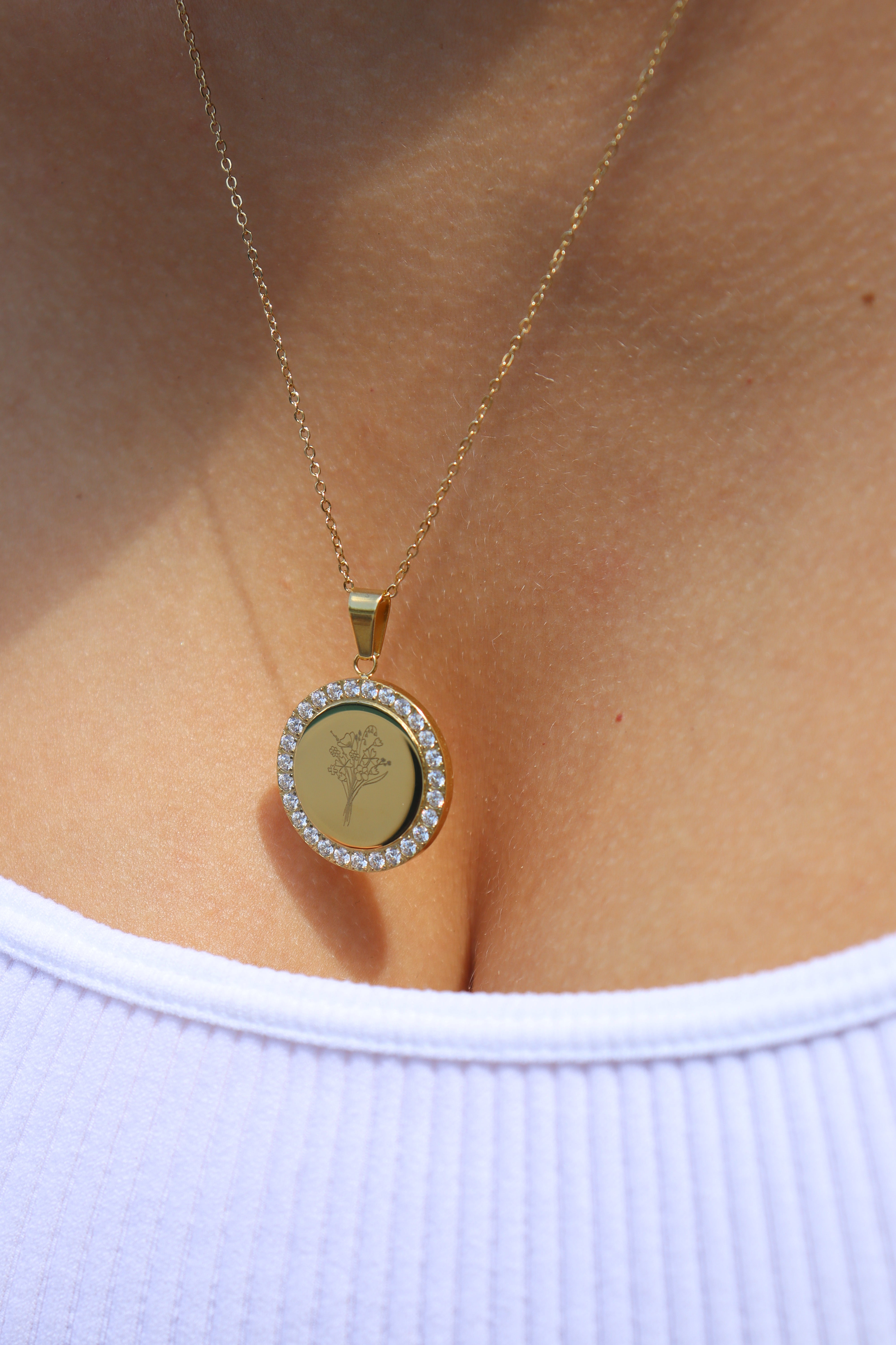 Collier Alma gravure