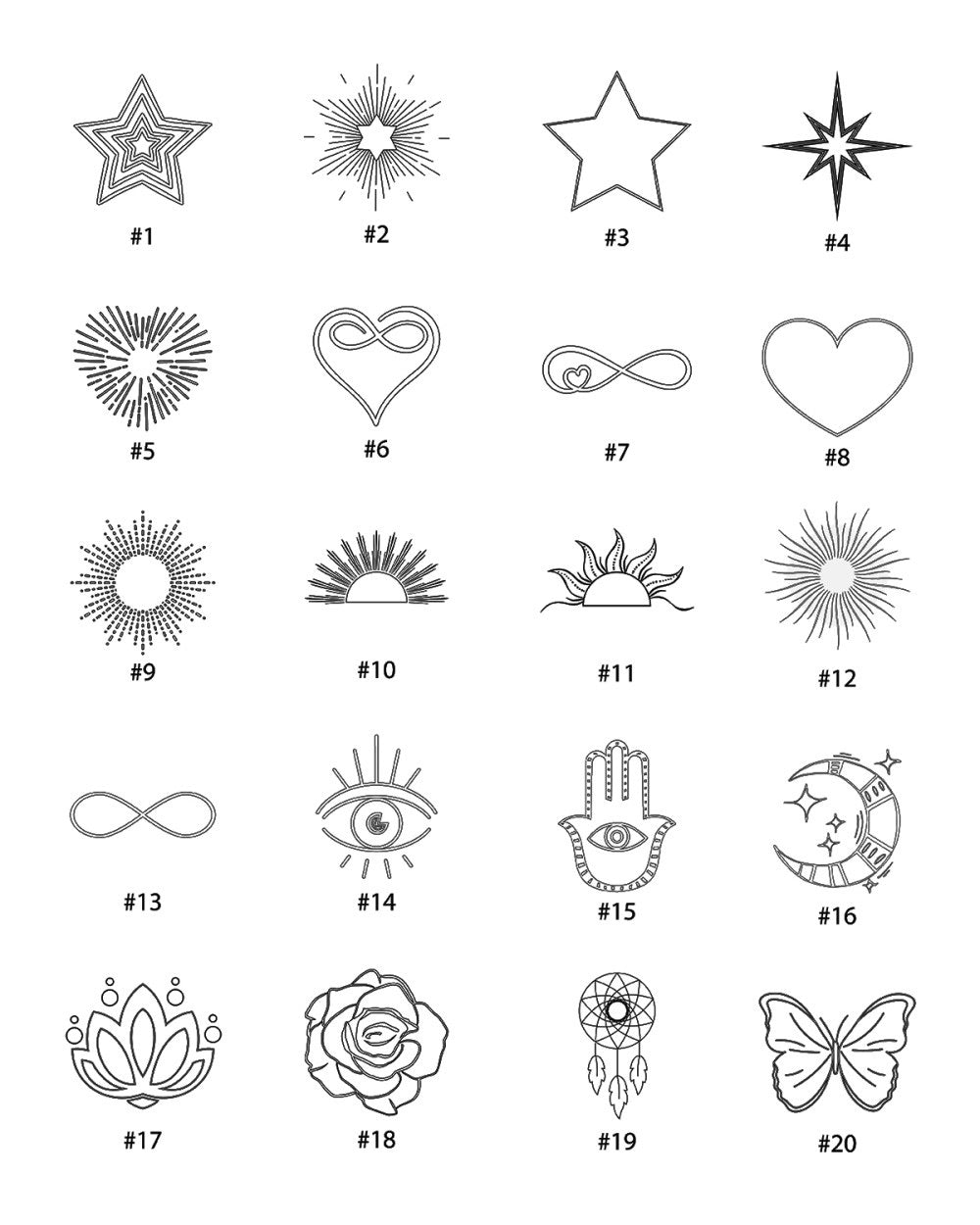 Pendentifs à Graver