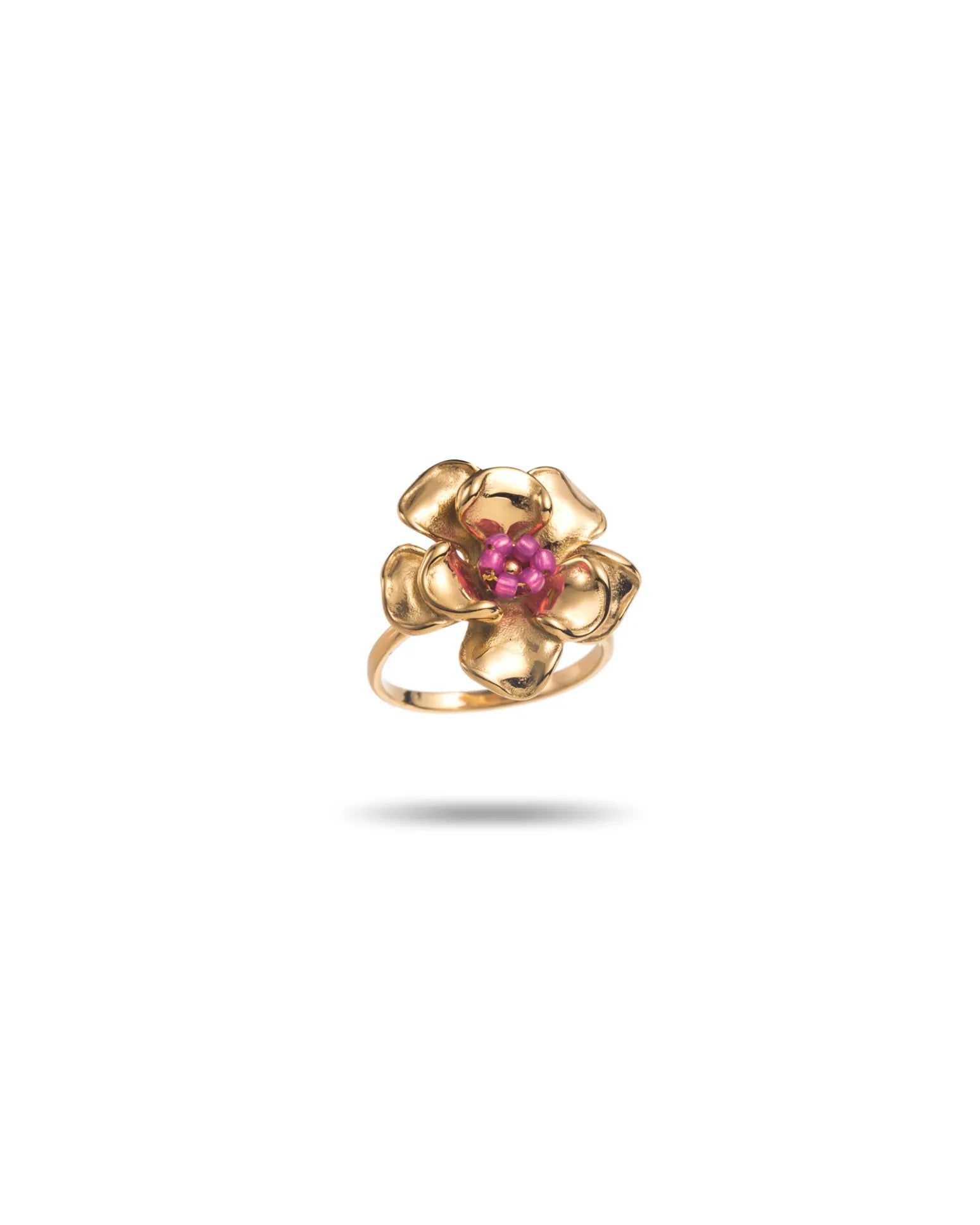 Bague Camélia - Rose