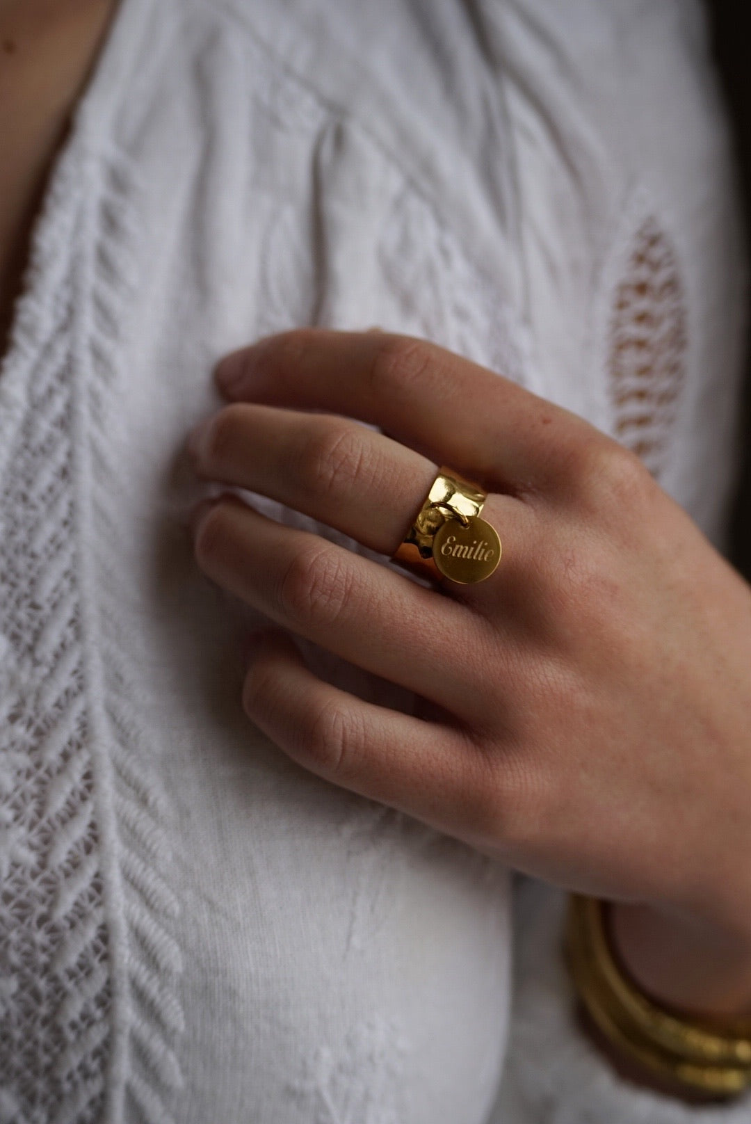Bague Cylia gravure