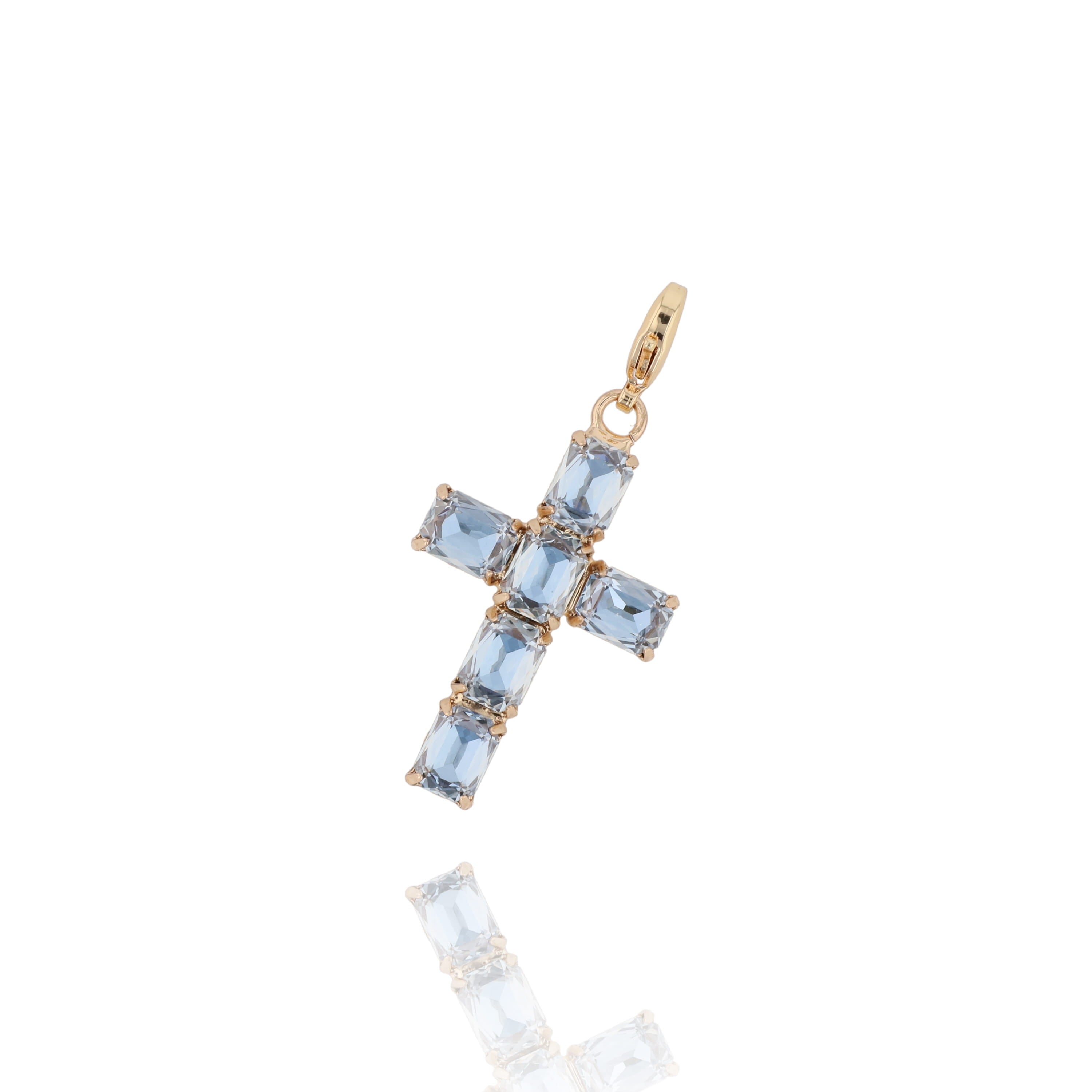 Pendentif Croix effet Crystal