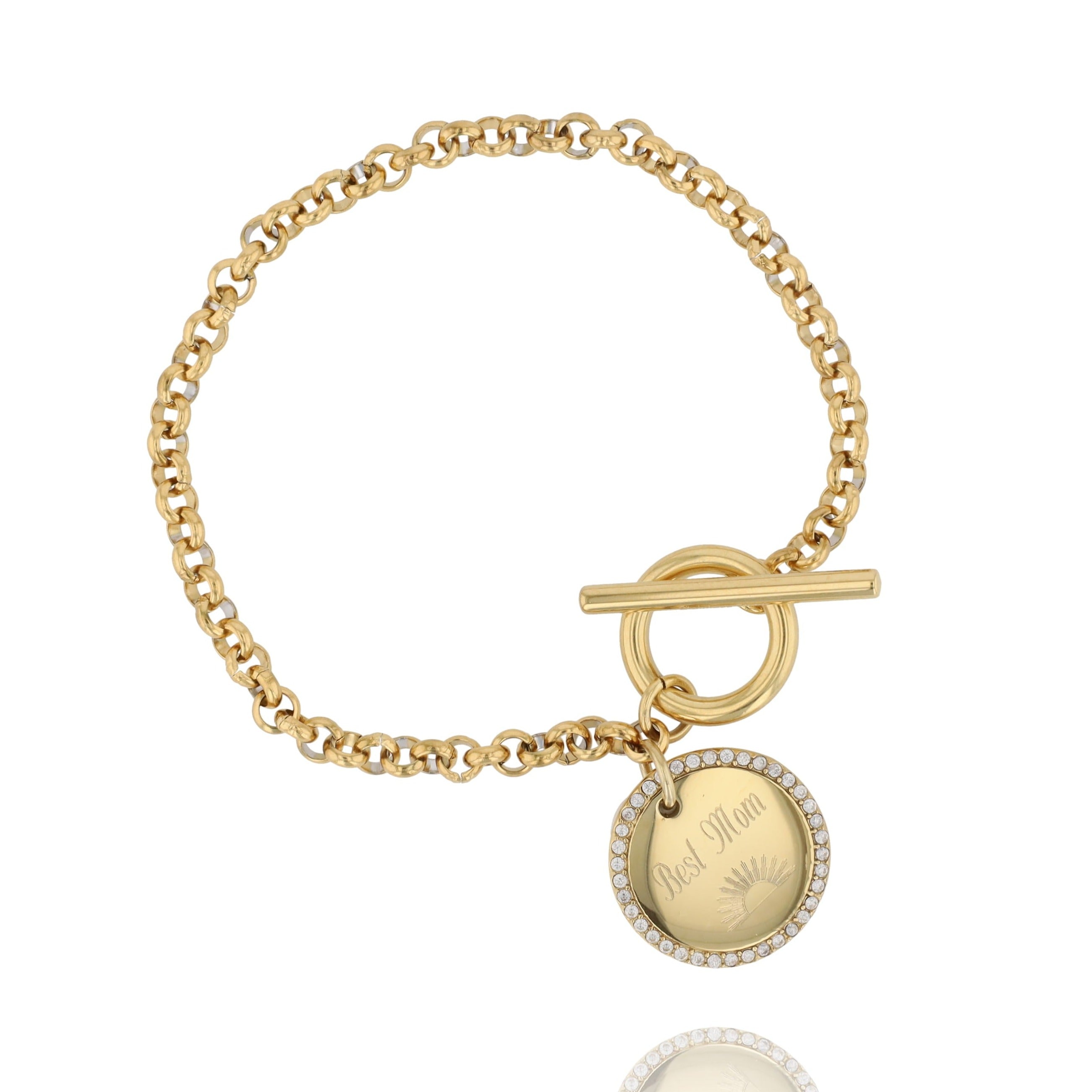 Bracelet Gravure Étincellant