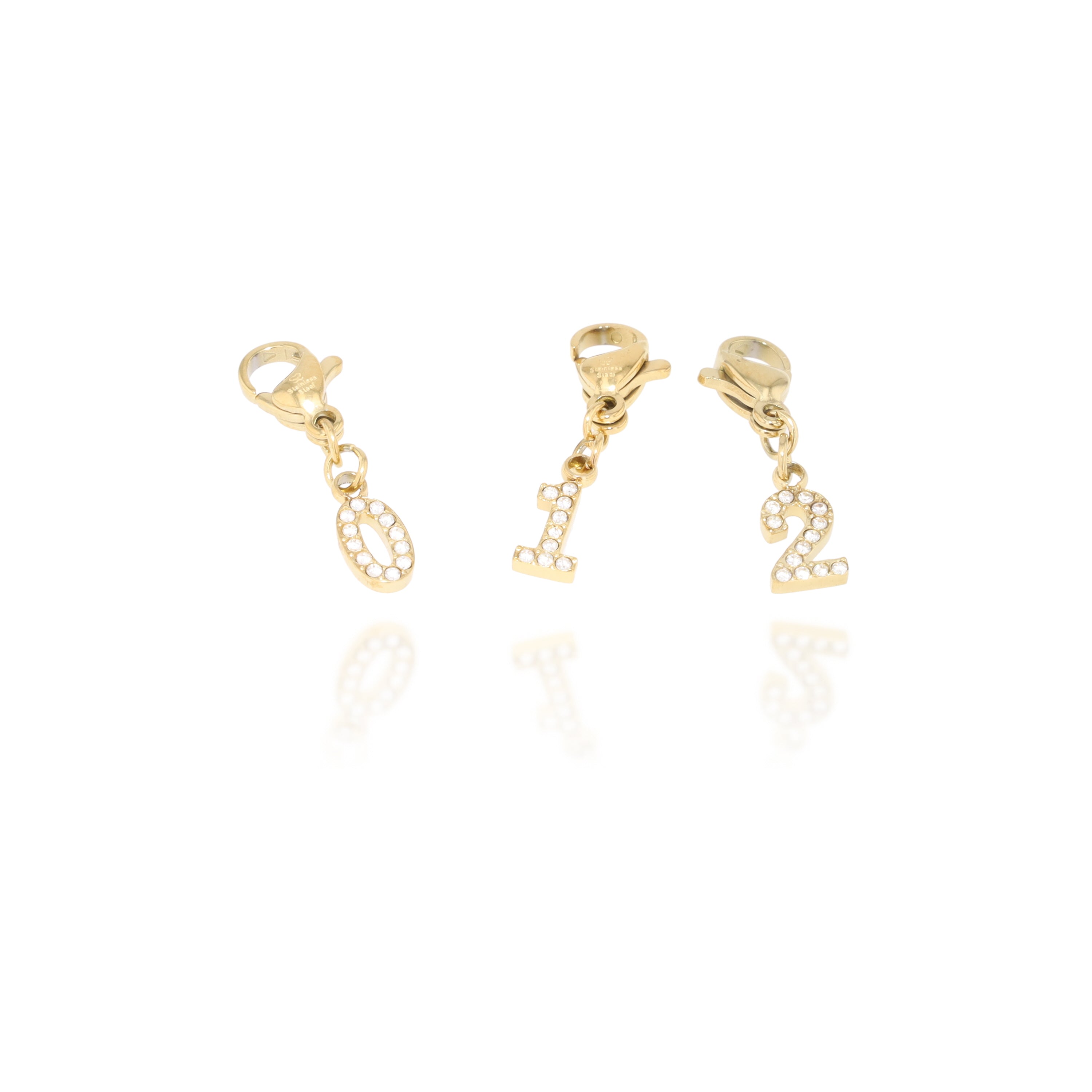 charms Chiffres strass