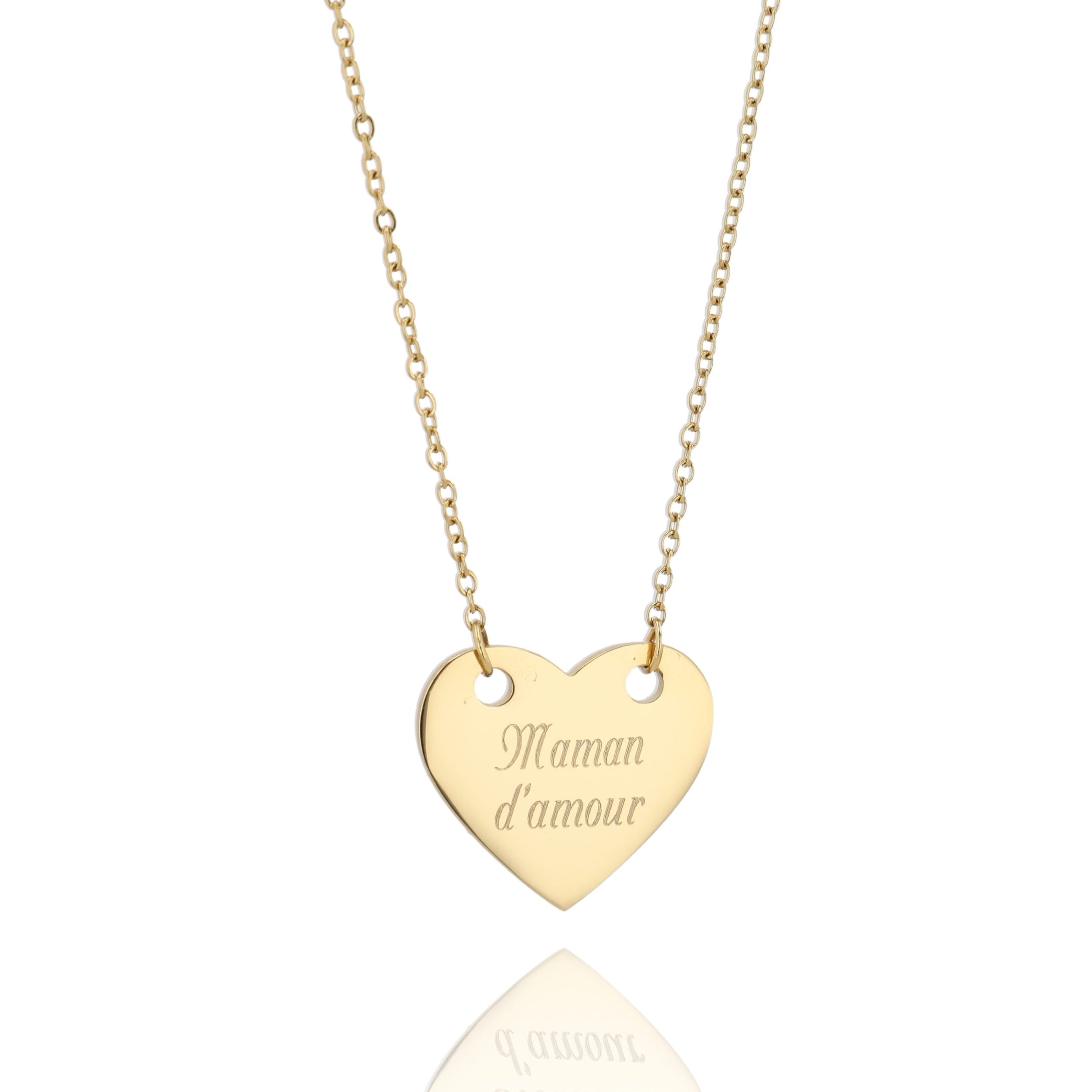 Collier amour gravure