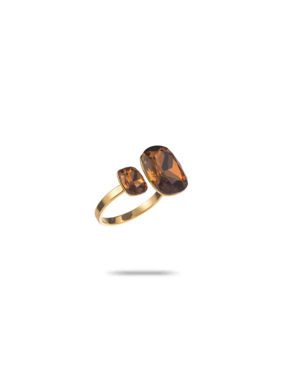 Bague rubis marron