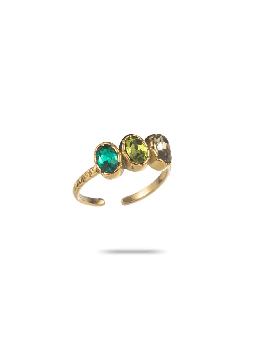 Bague Iris vert