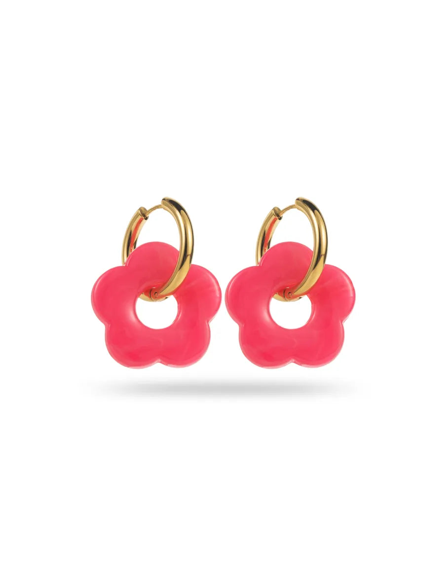 Boucles mirabelle fushia
