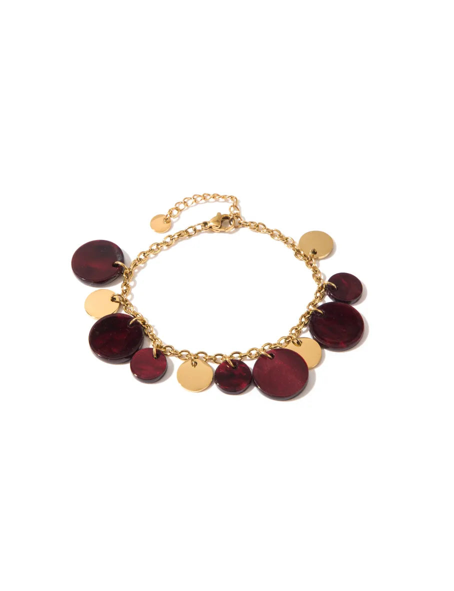 Bracelet Loeline bordeau