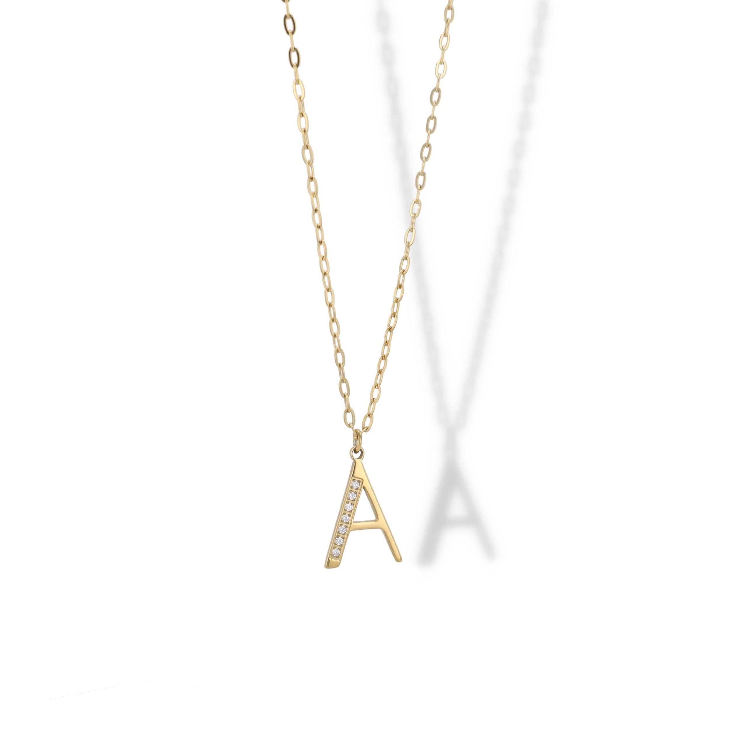 Collier Initial Strass