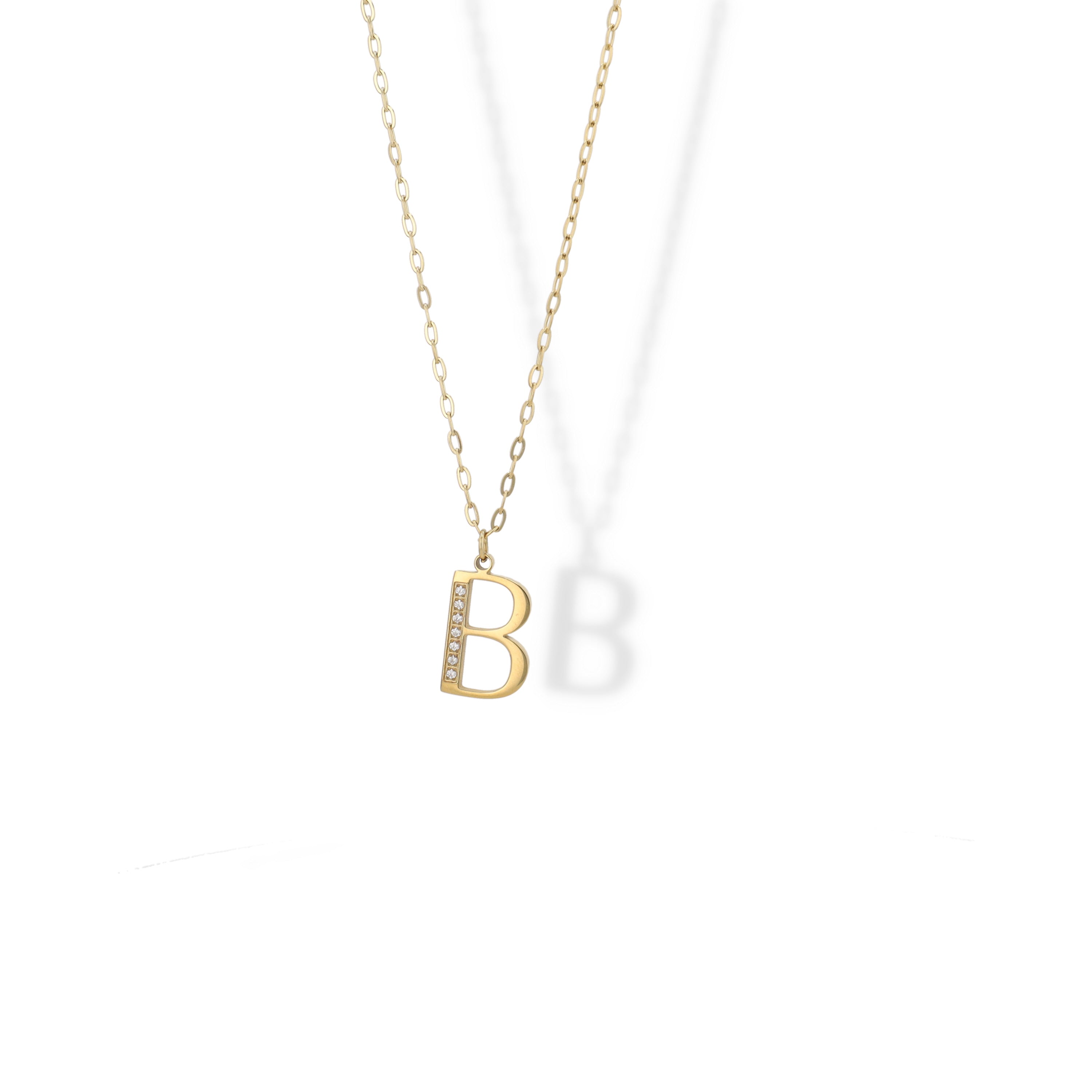 Collier Initial Strass