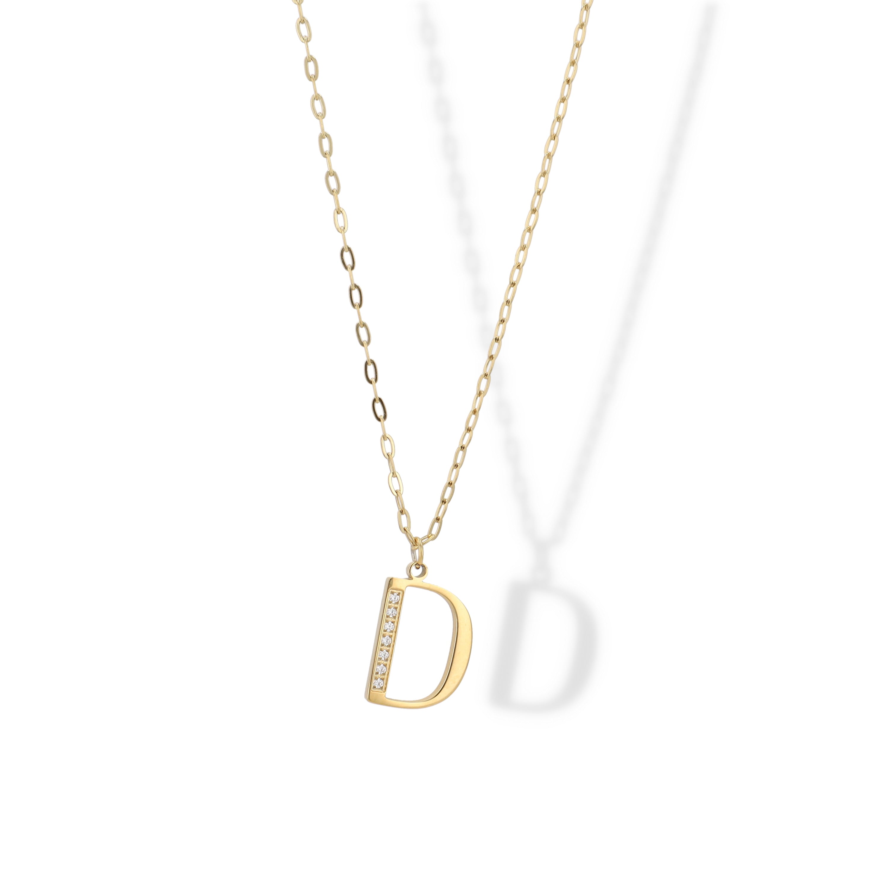Collier Initial Strass