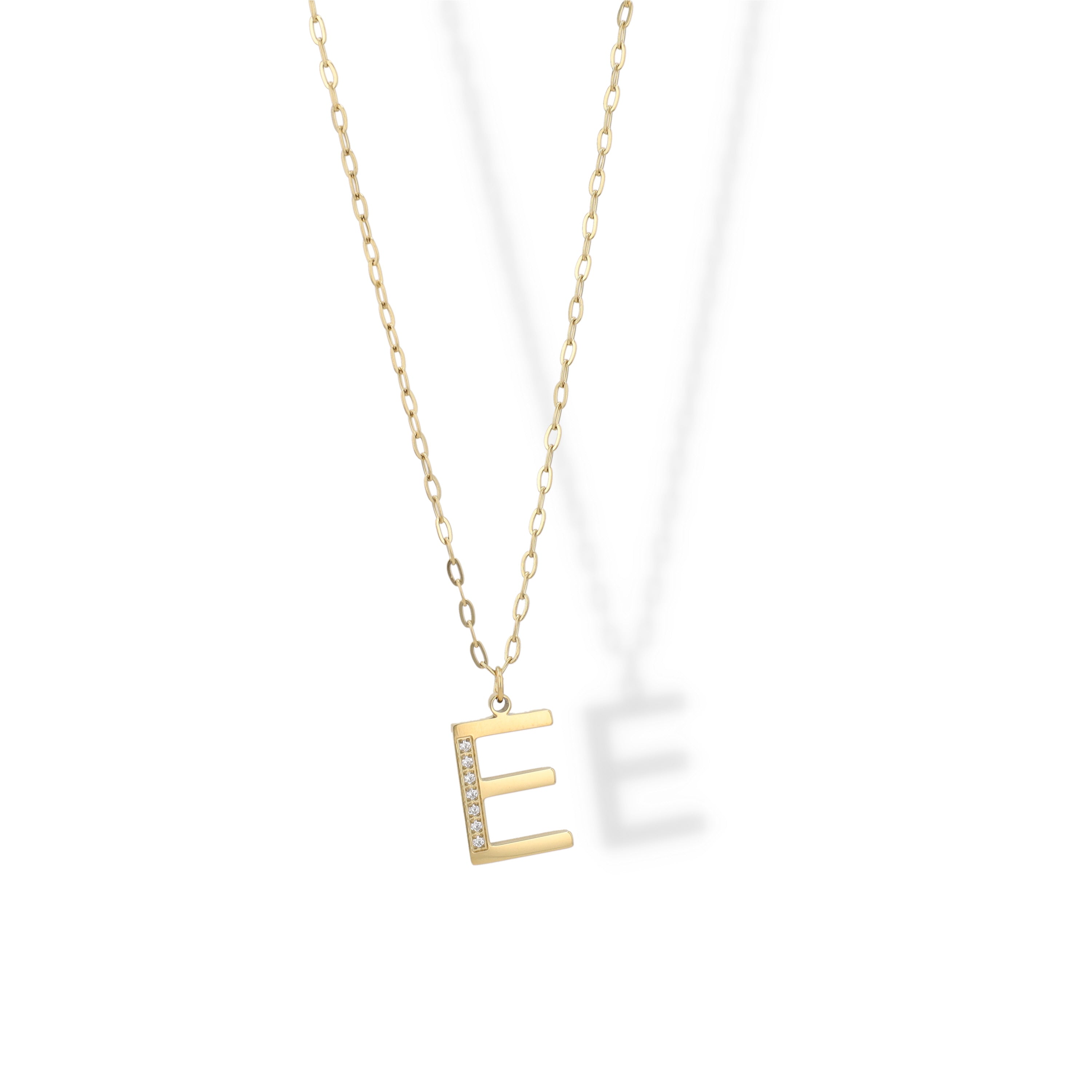 Collier Initial Strass