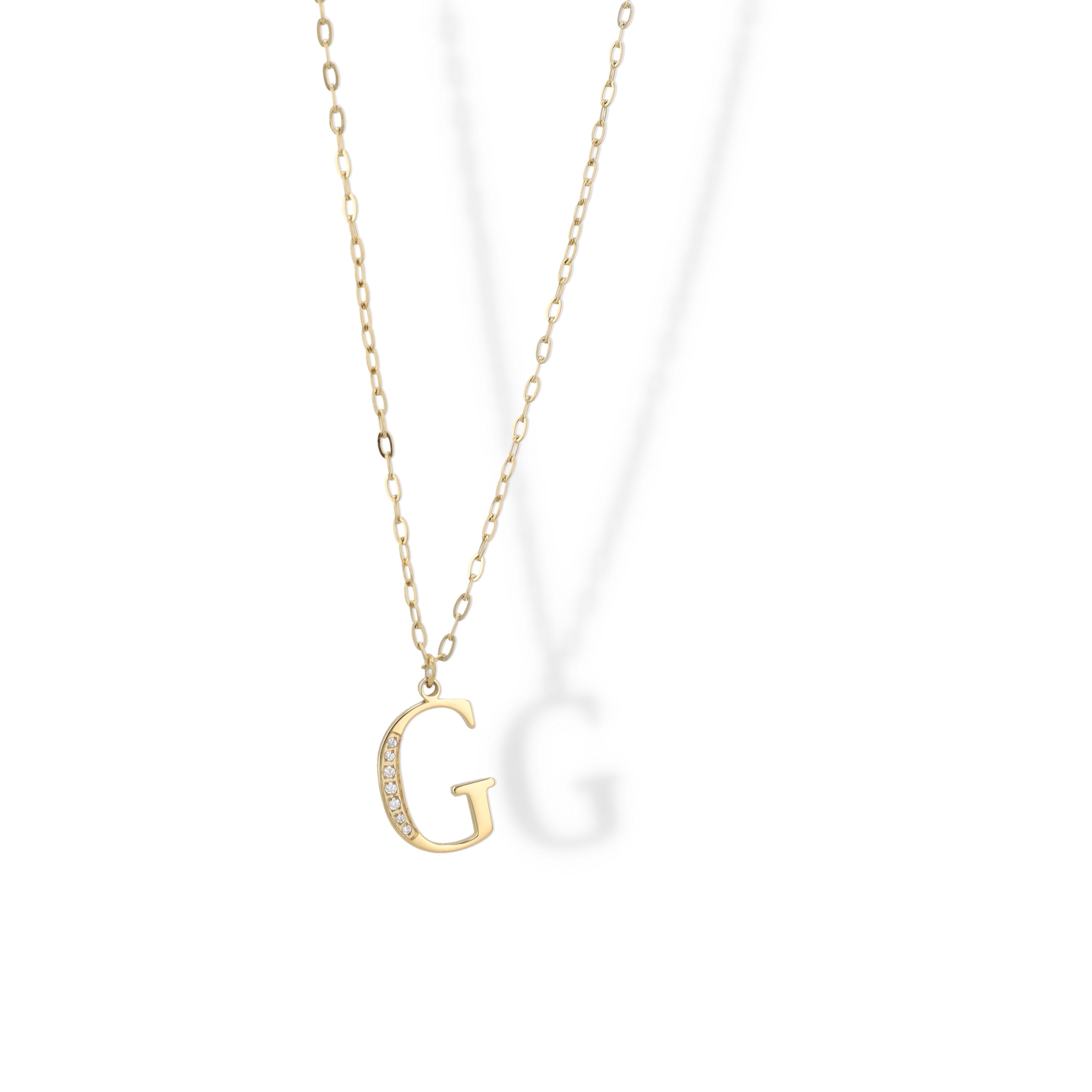 Collier Initial Strass