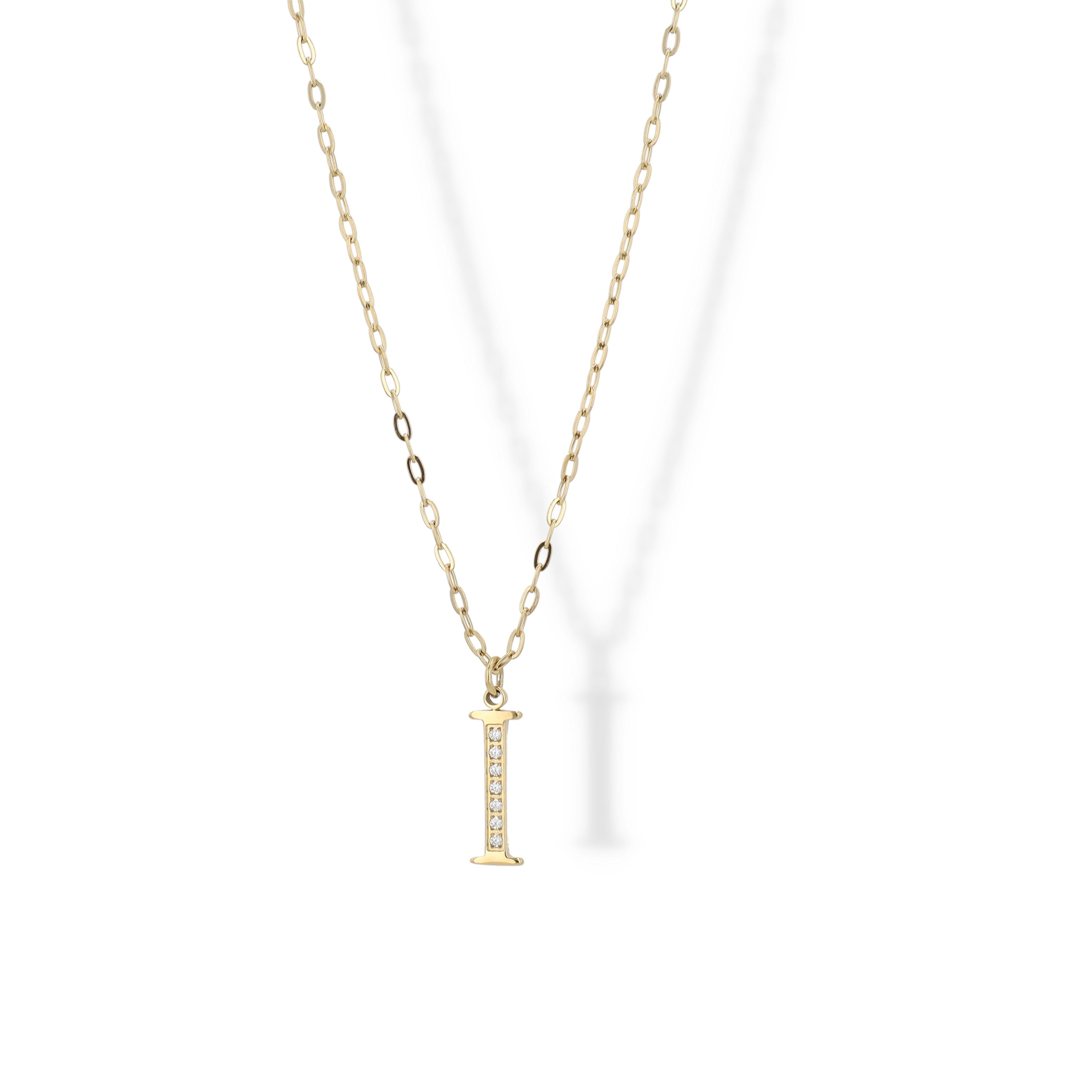 Collier Initial Strass