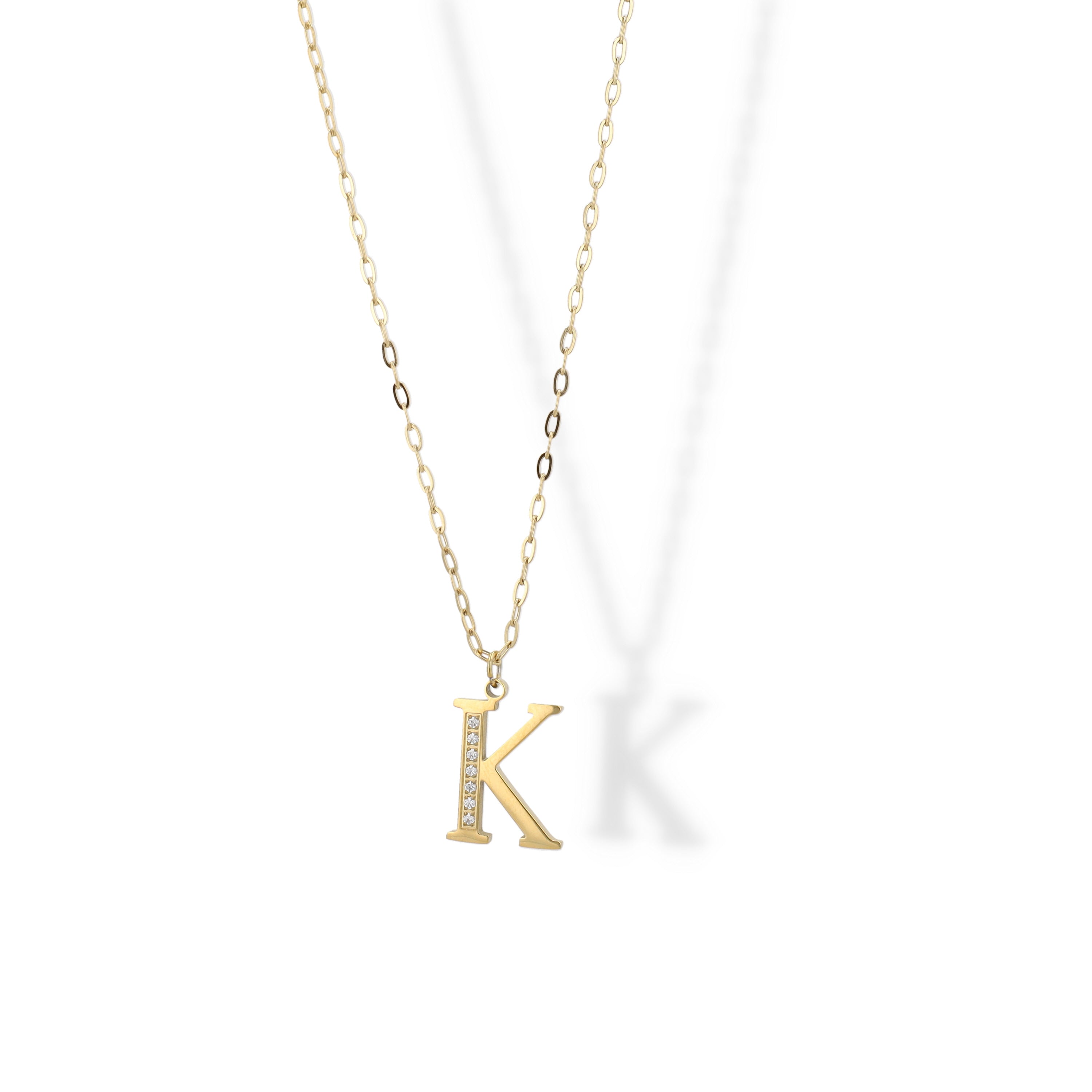 Collier Initial Strass