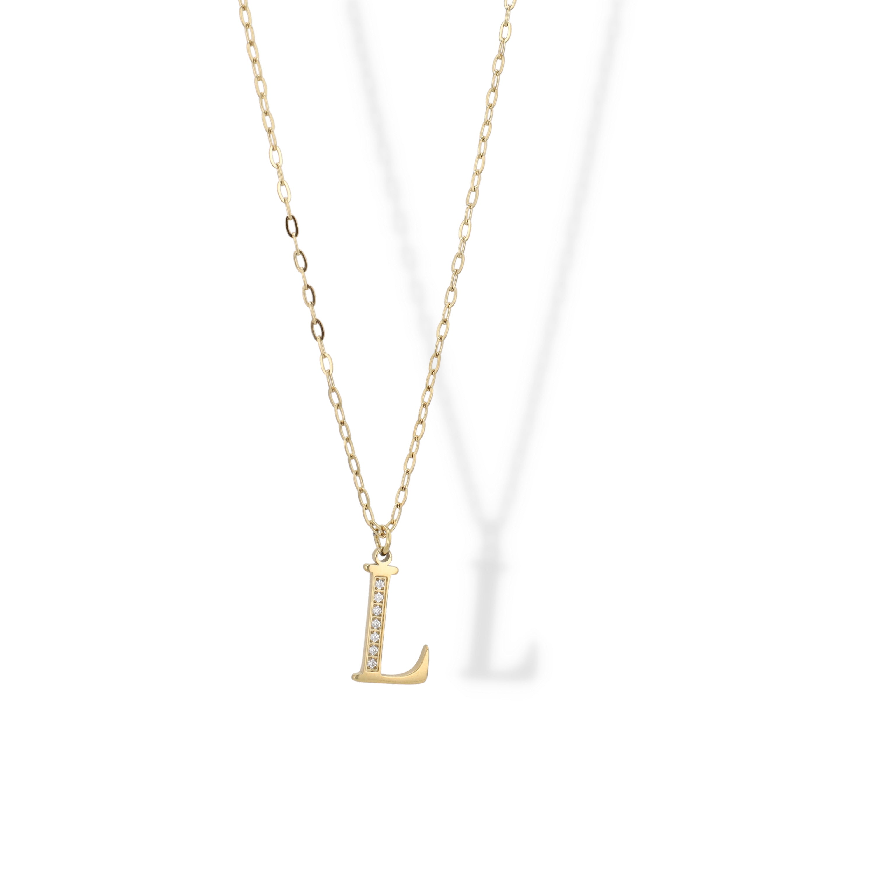 Collier Initial Strass