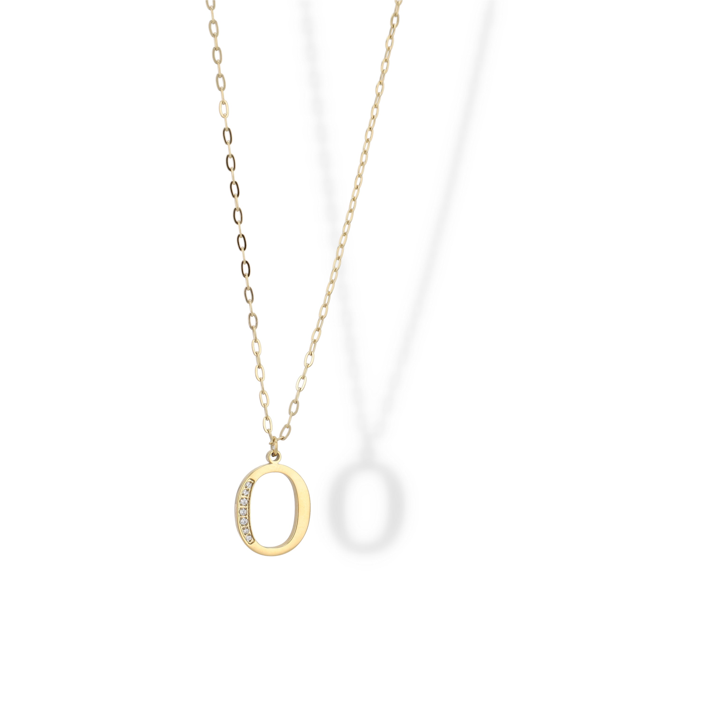 Collier Initial Strass