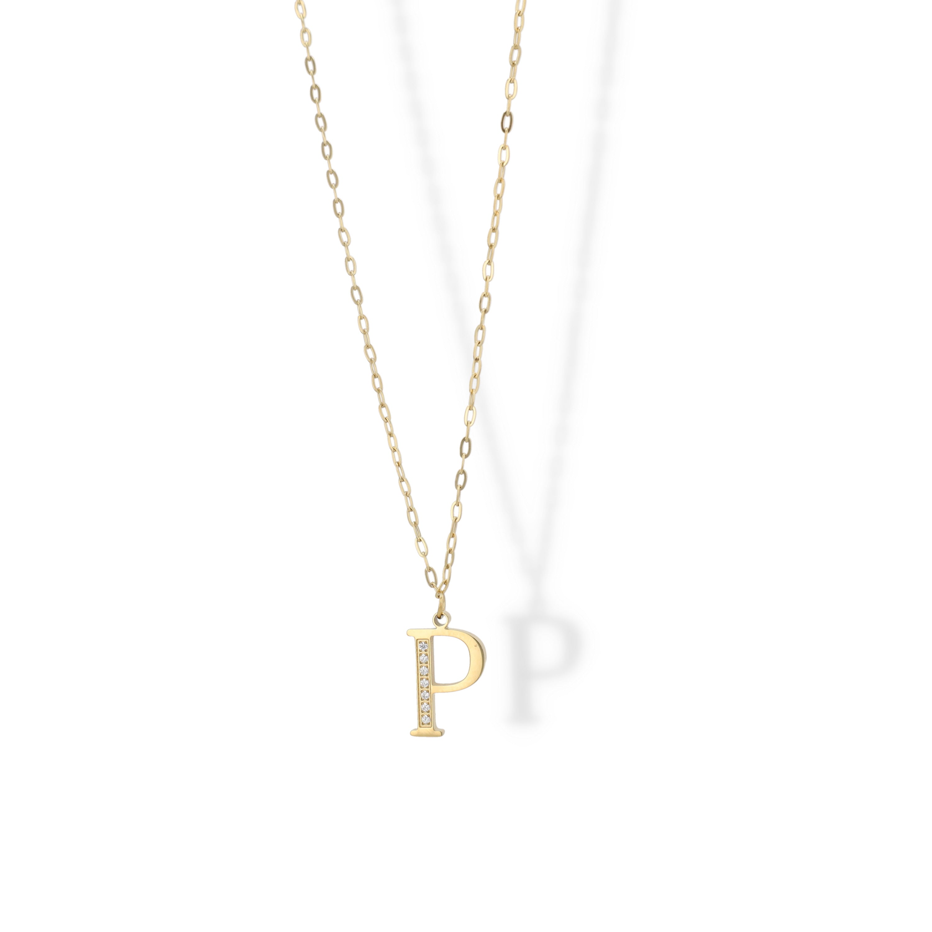 Collier Initial Strass