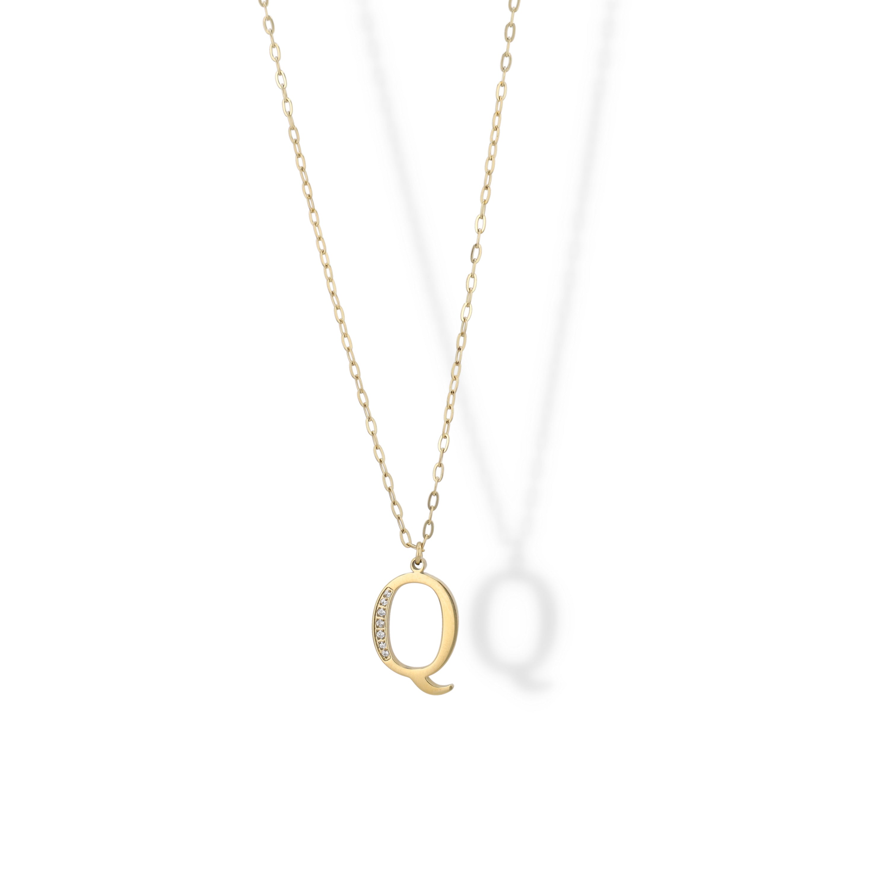 Collier Initial Strass