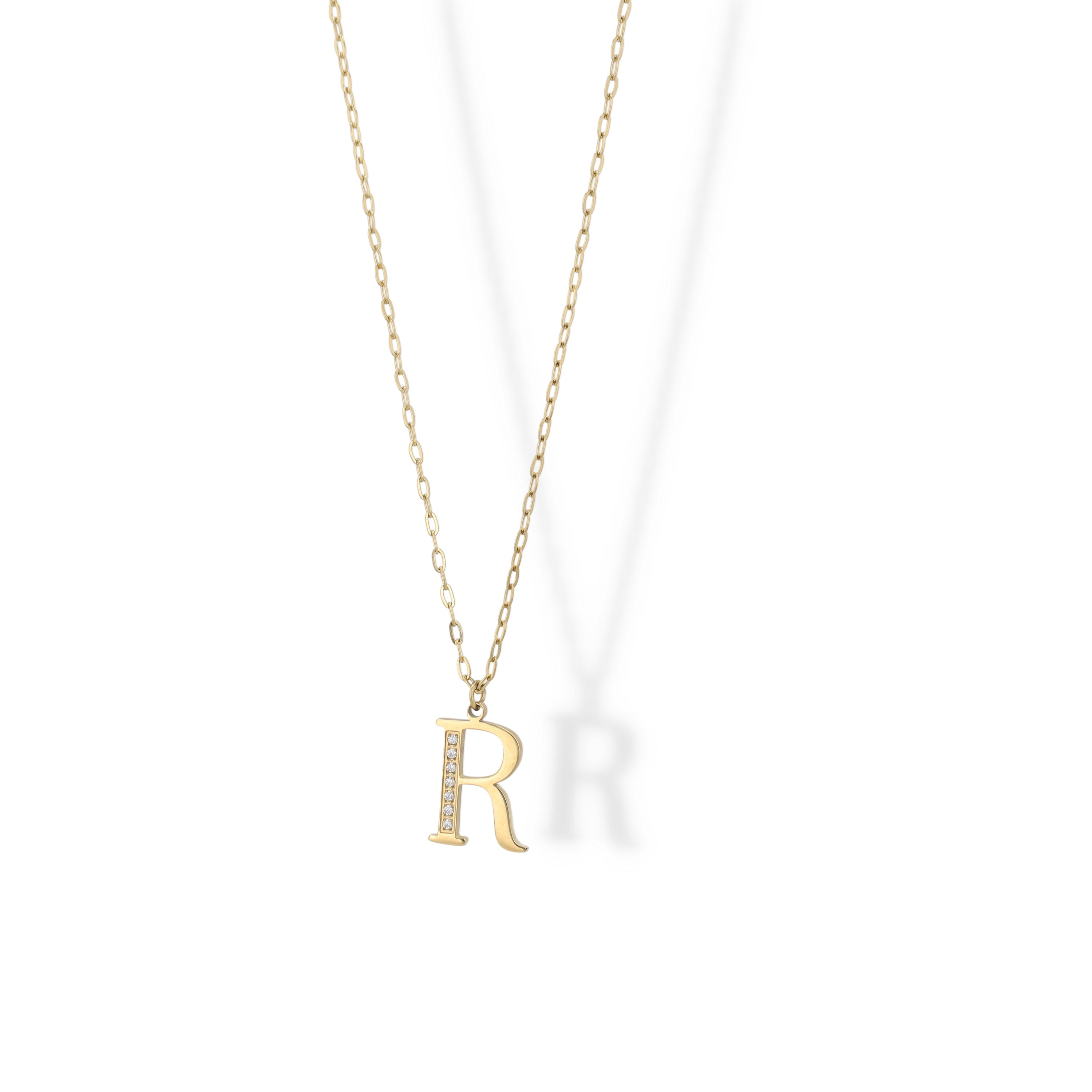 Collier Initial Strass