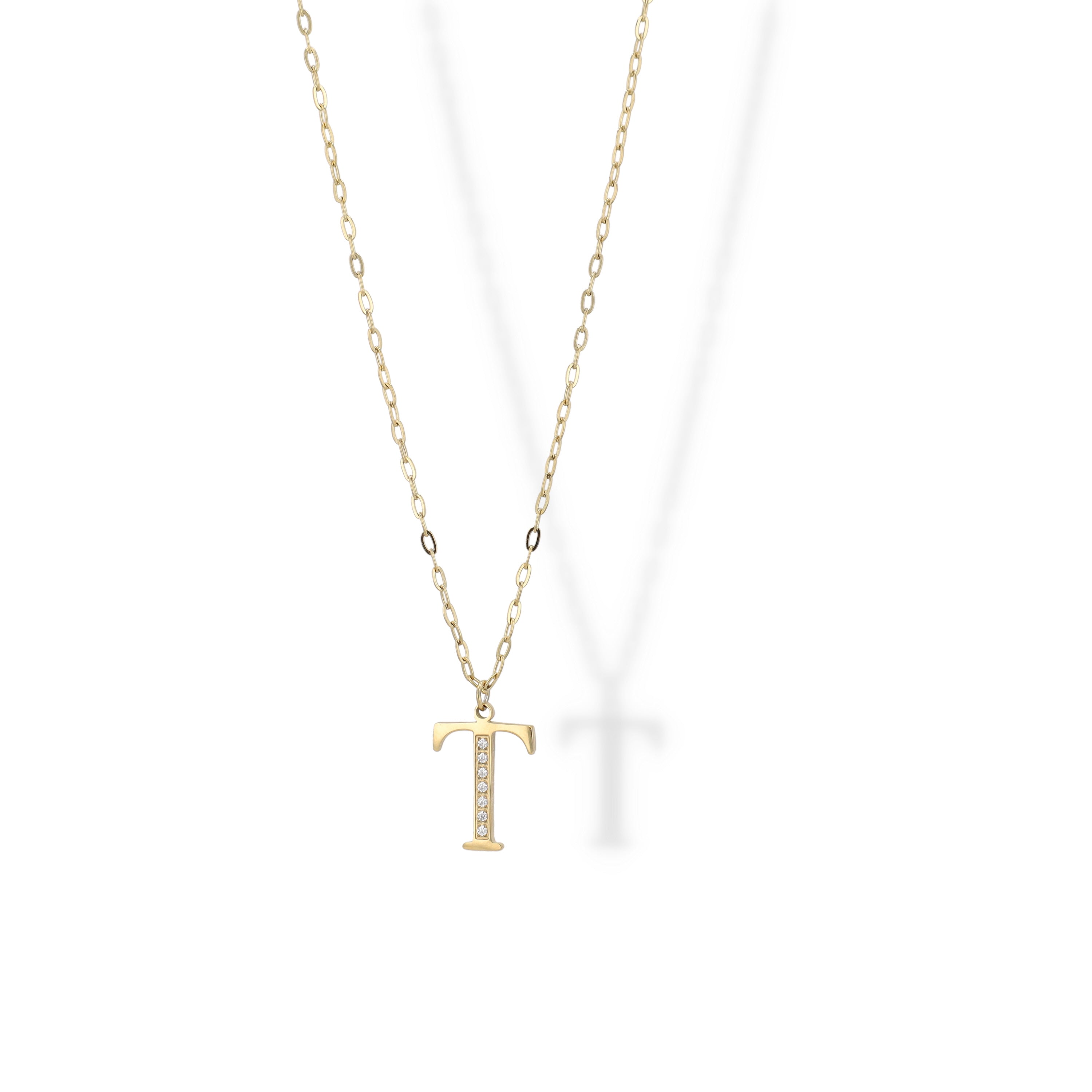 Collier Initial Strass