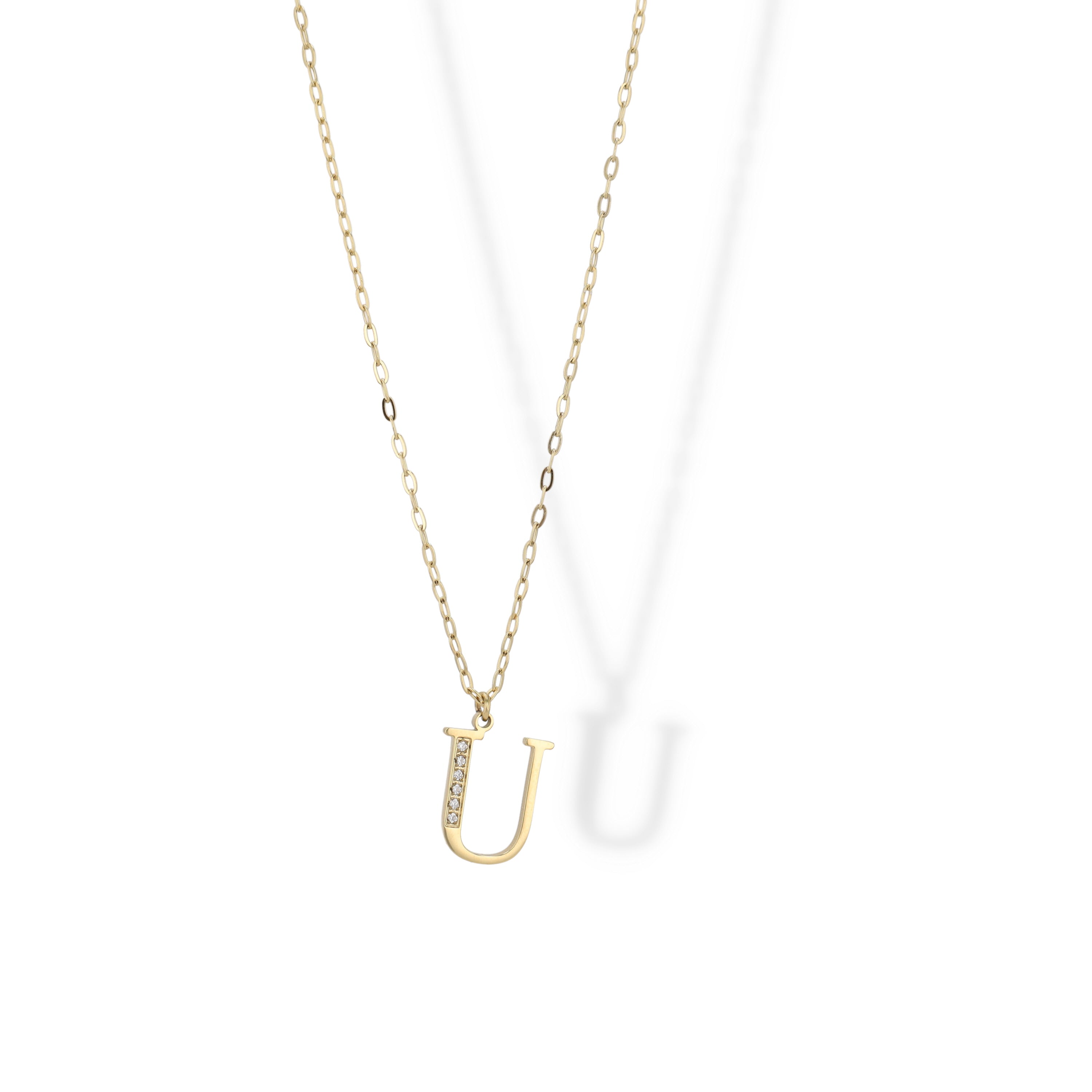 Collier Initial Strass
