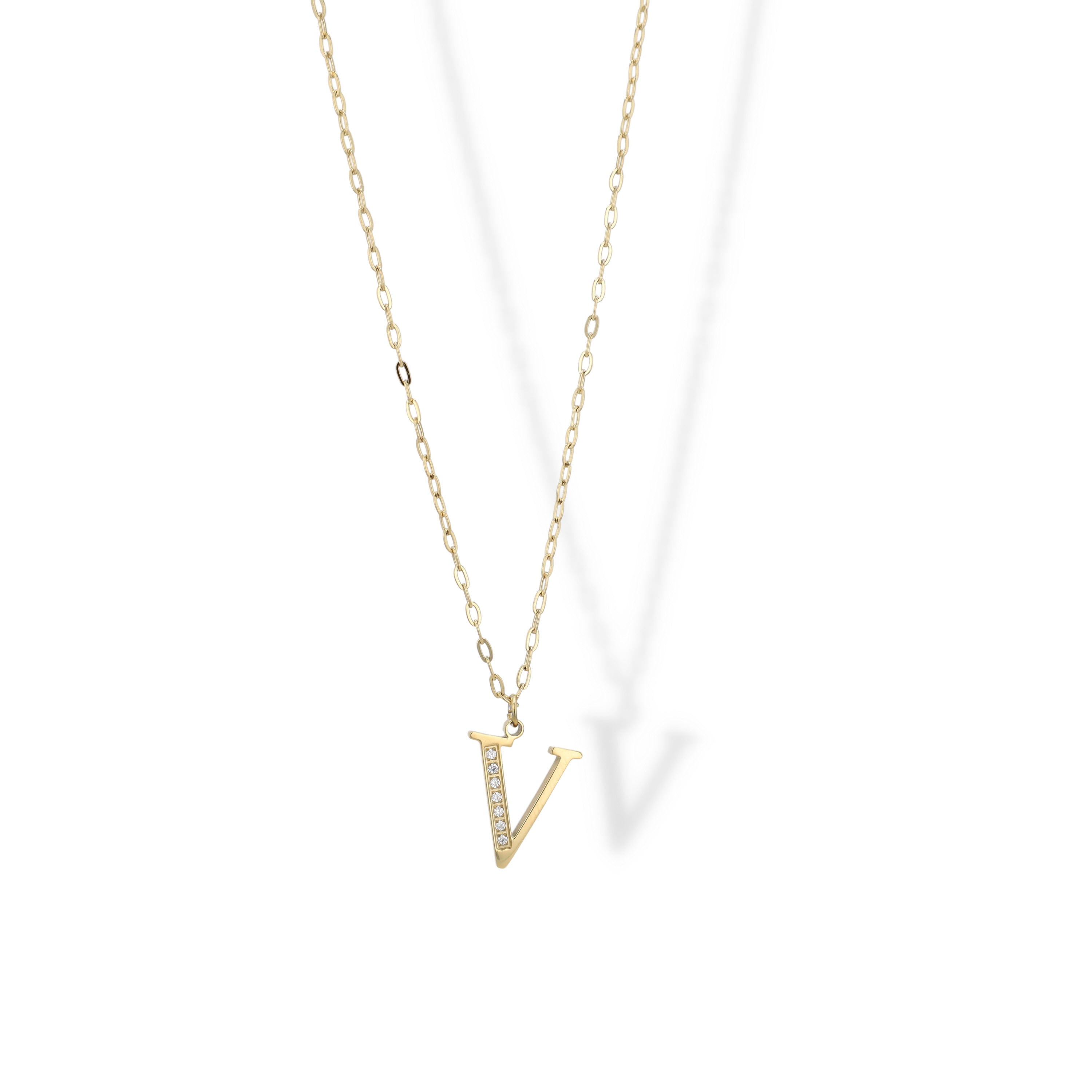 Collier Initial Strass