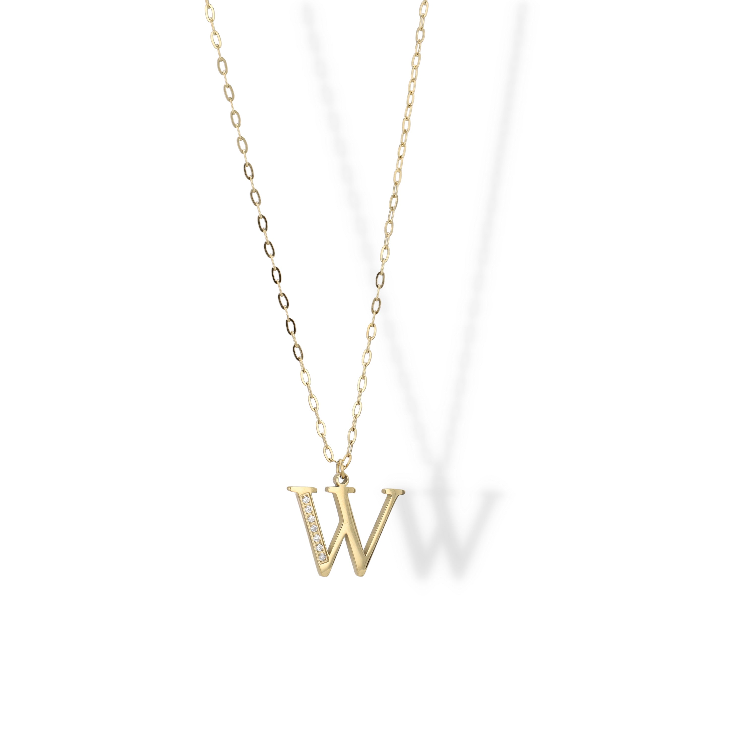 Collier Initial Strass