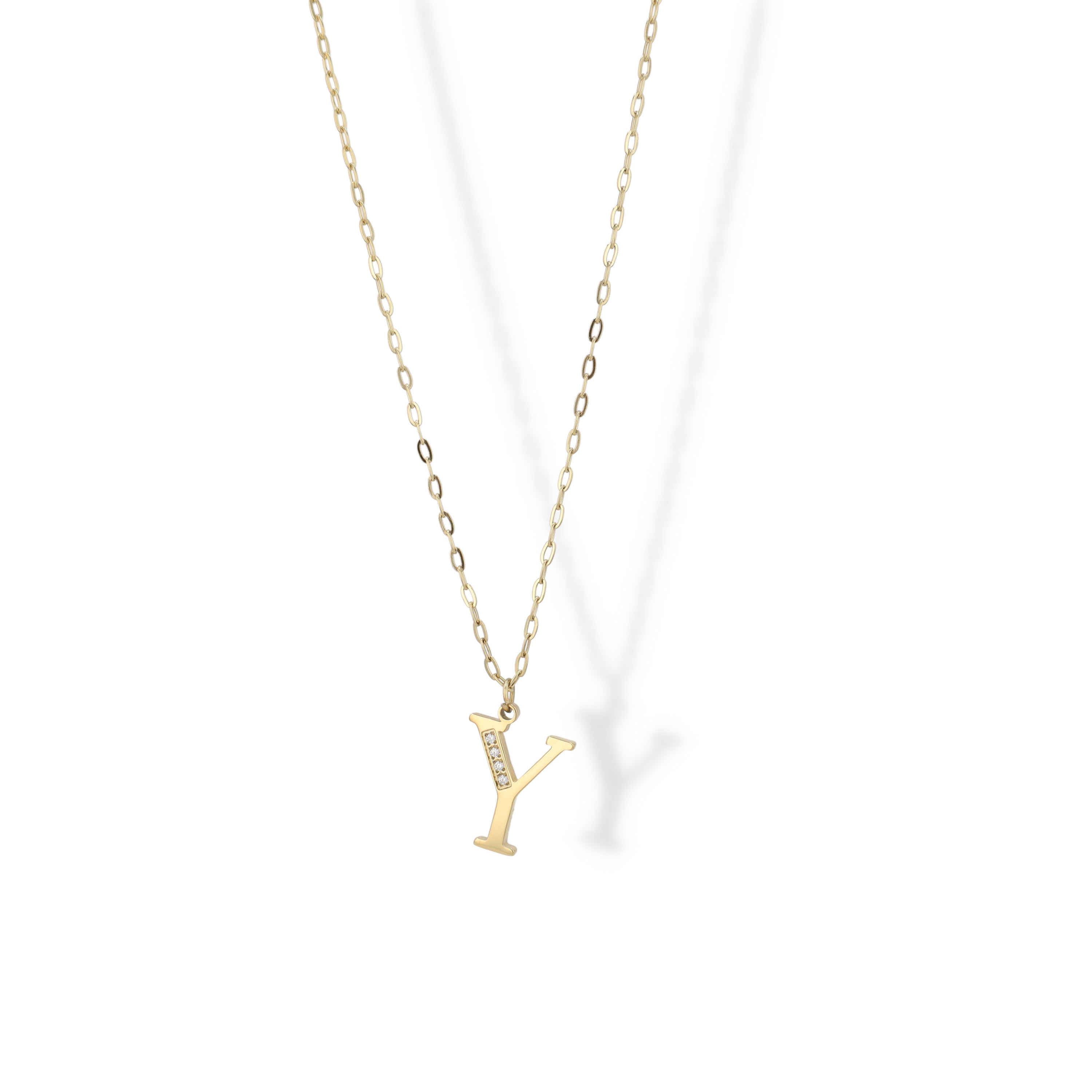 Collier Initial Strass
