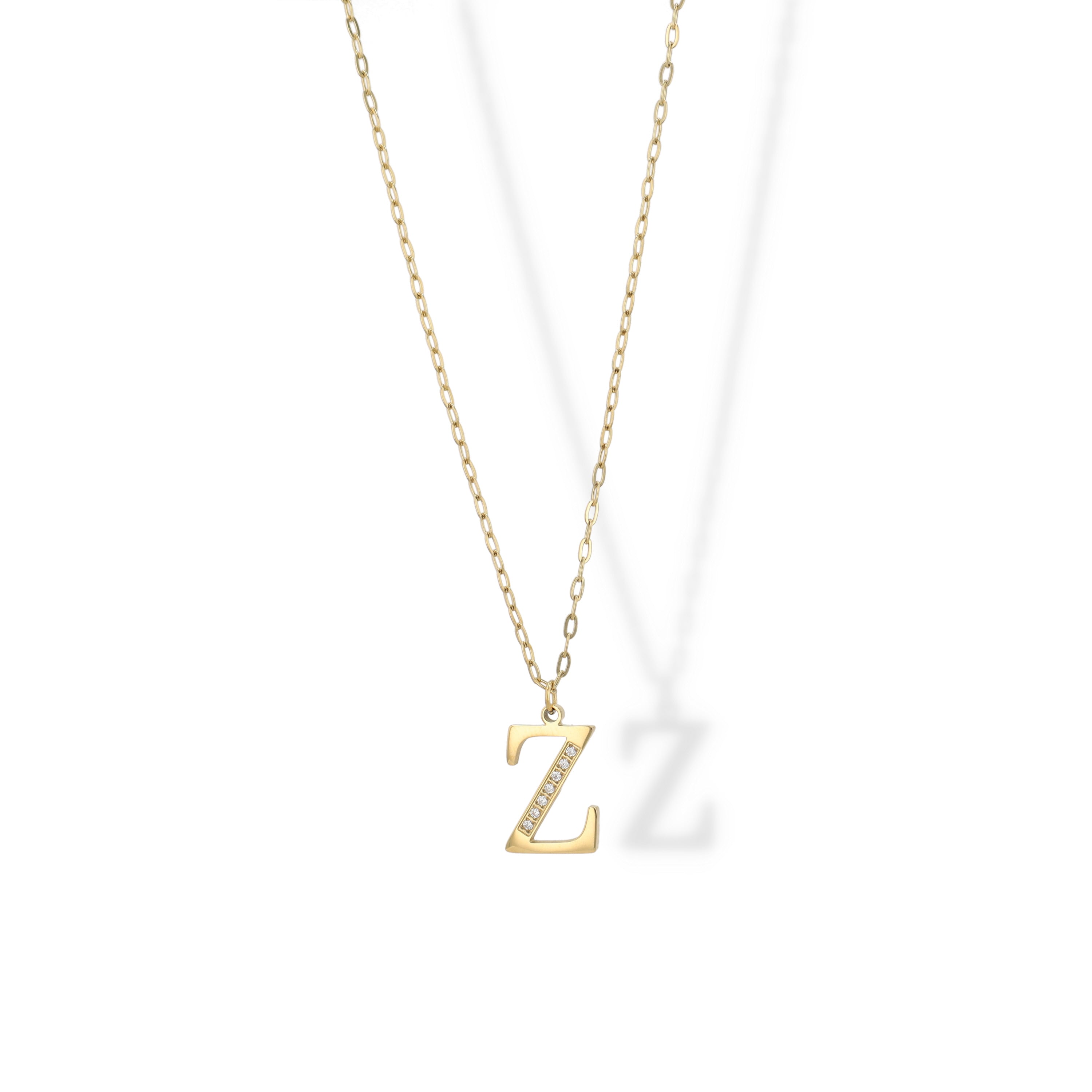 Collier Initial Strass