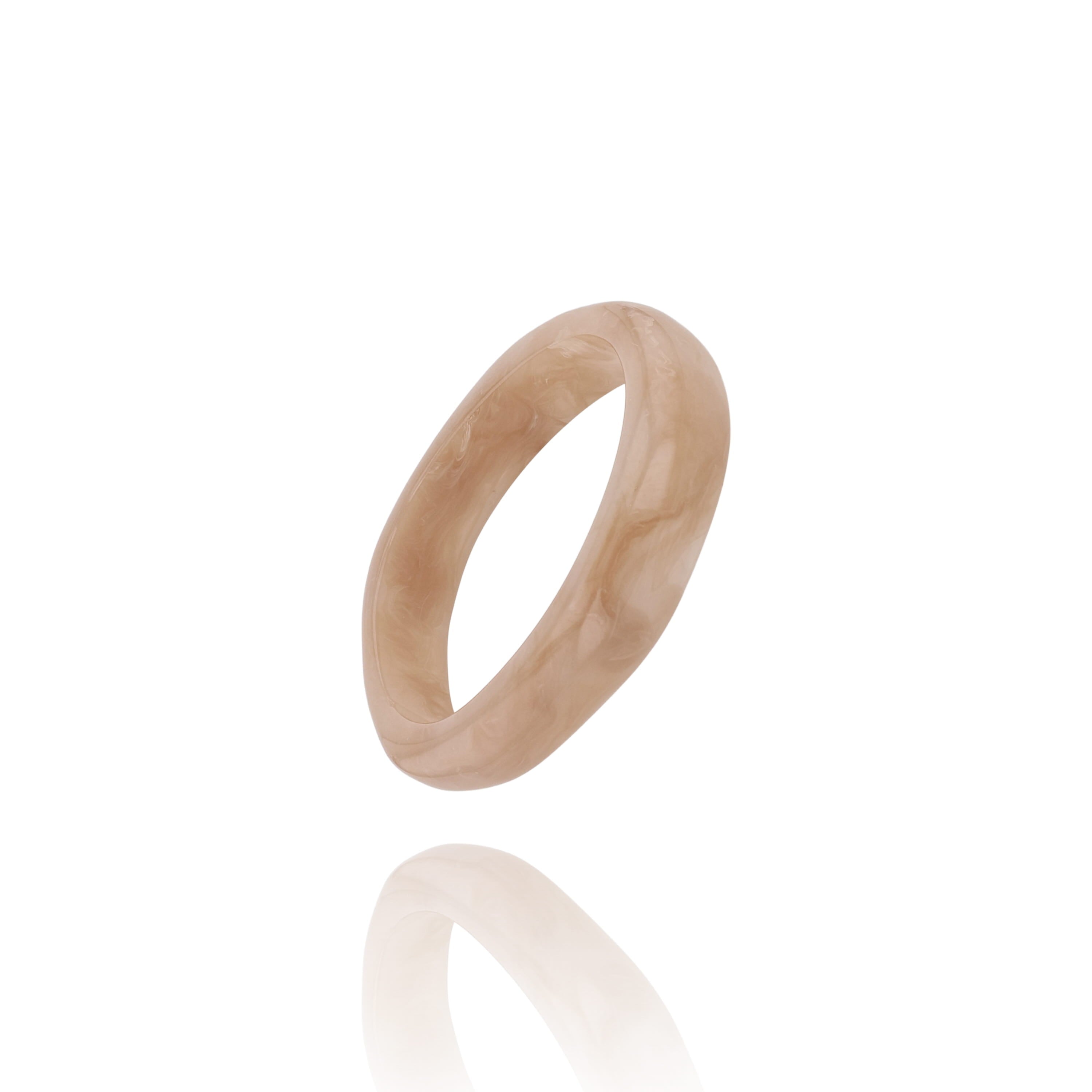 Jonc résine Beige