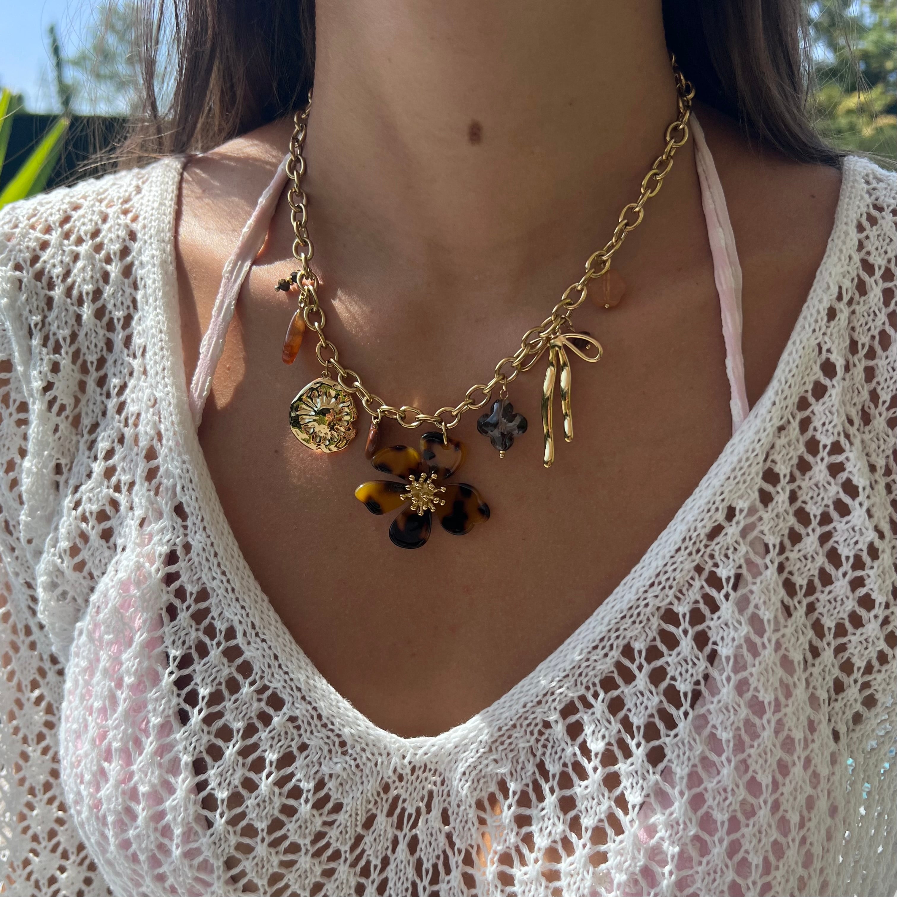 Collier Marily - Ecaille de tortue