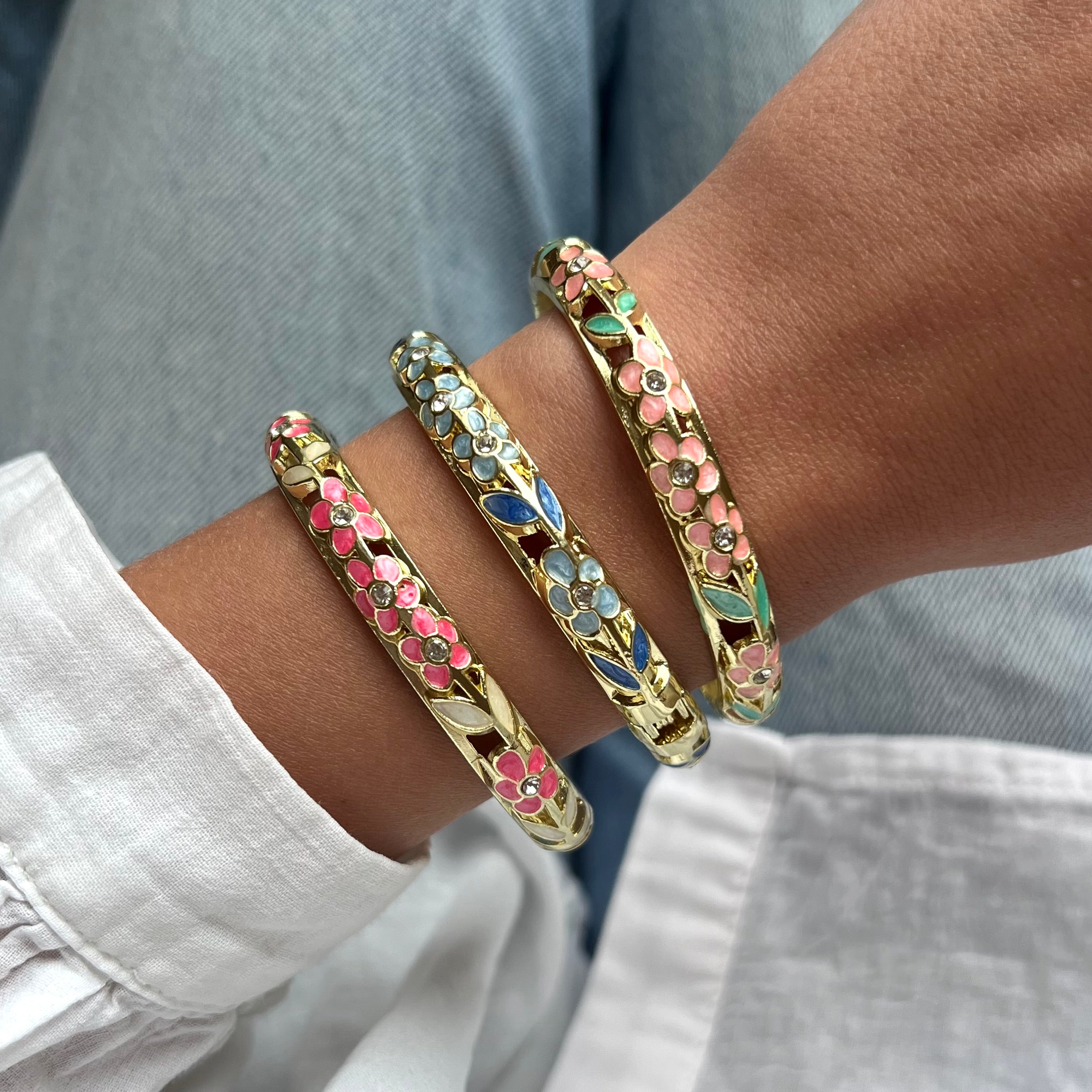 Jonc coachella rose et vert