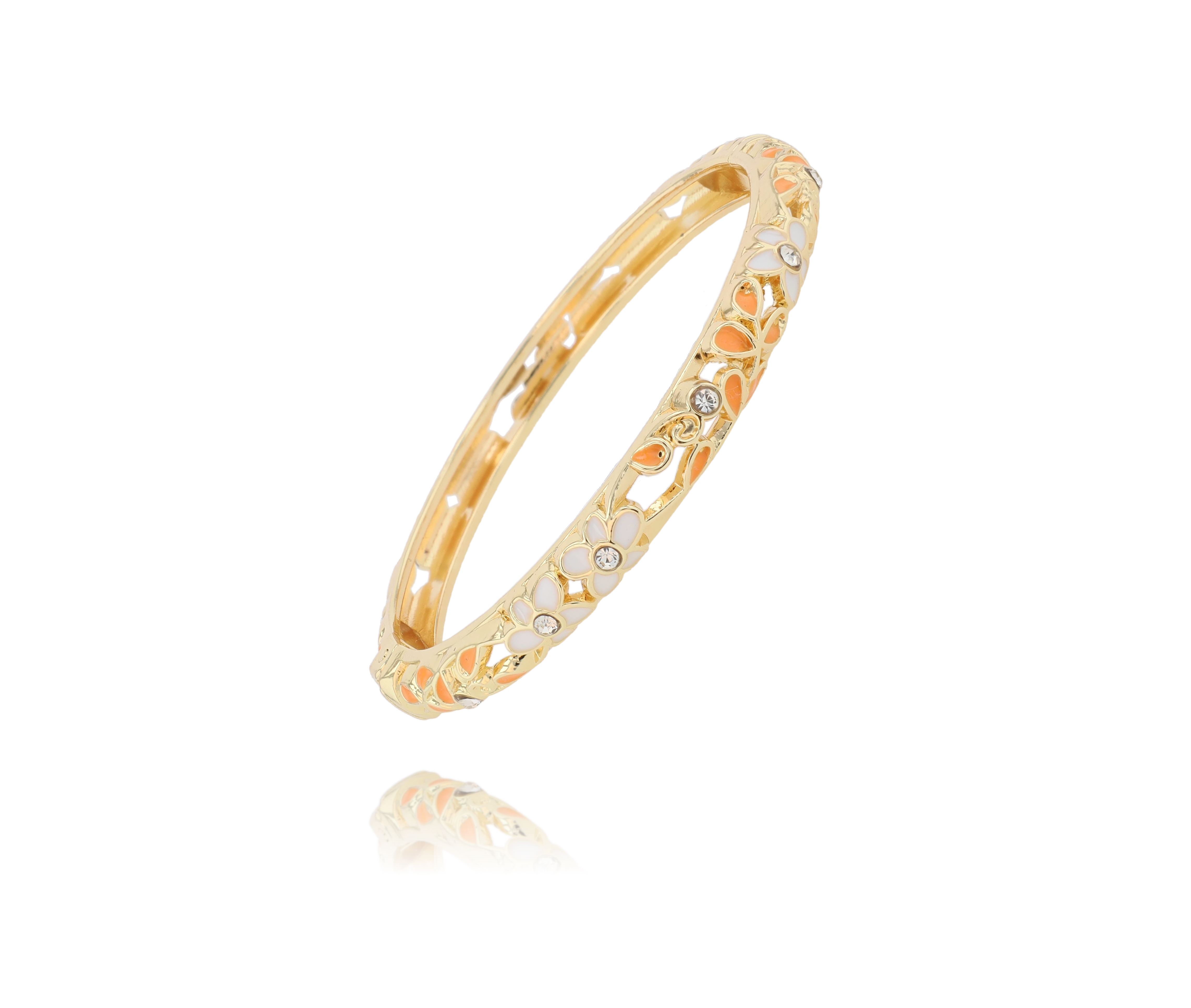 Jonc Coachella Blanc et Orange