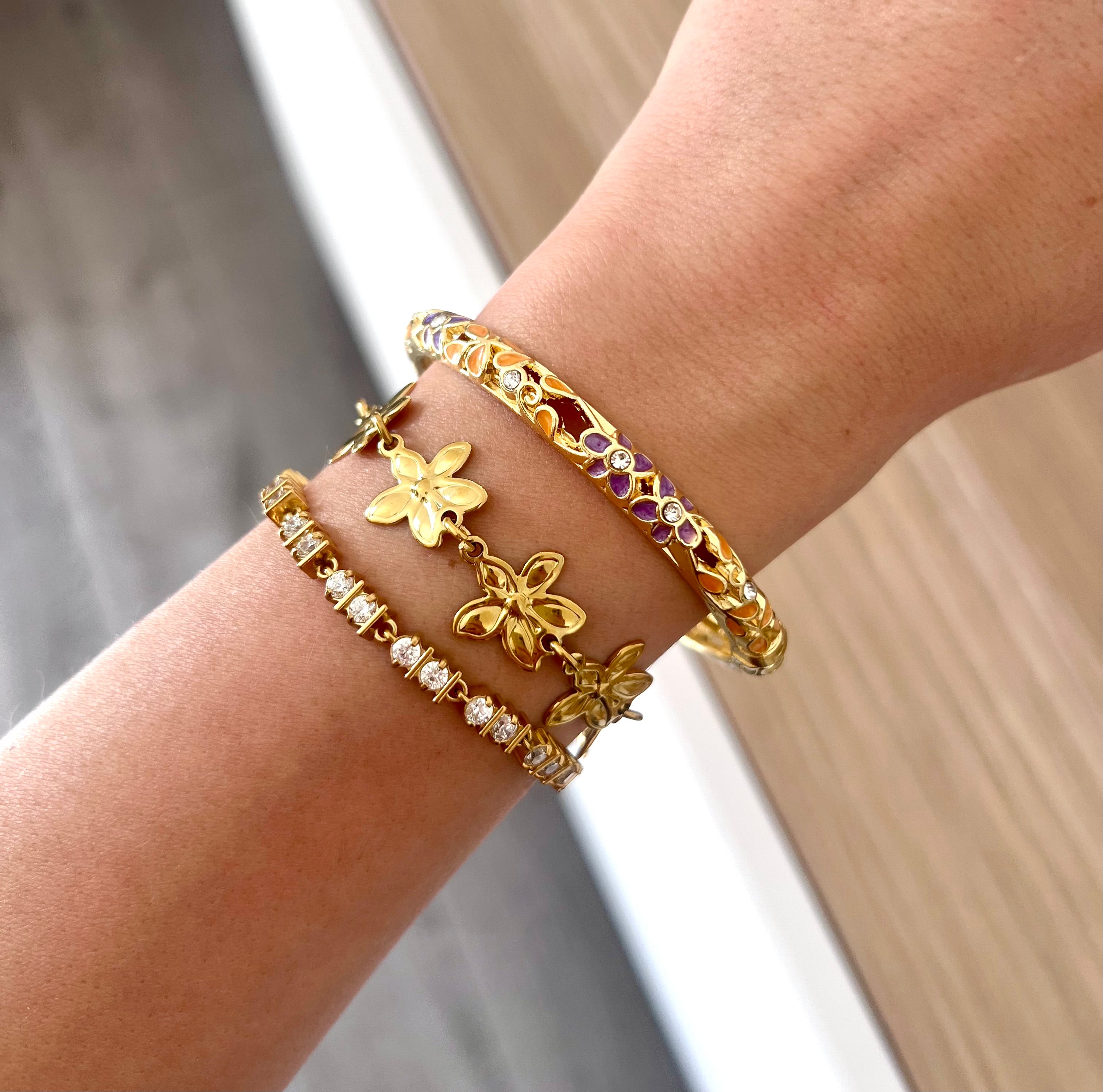 Jonc Coachella Orange et Violet