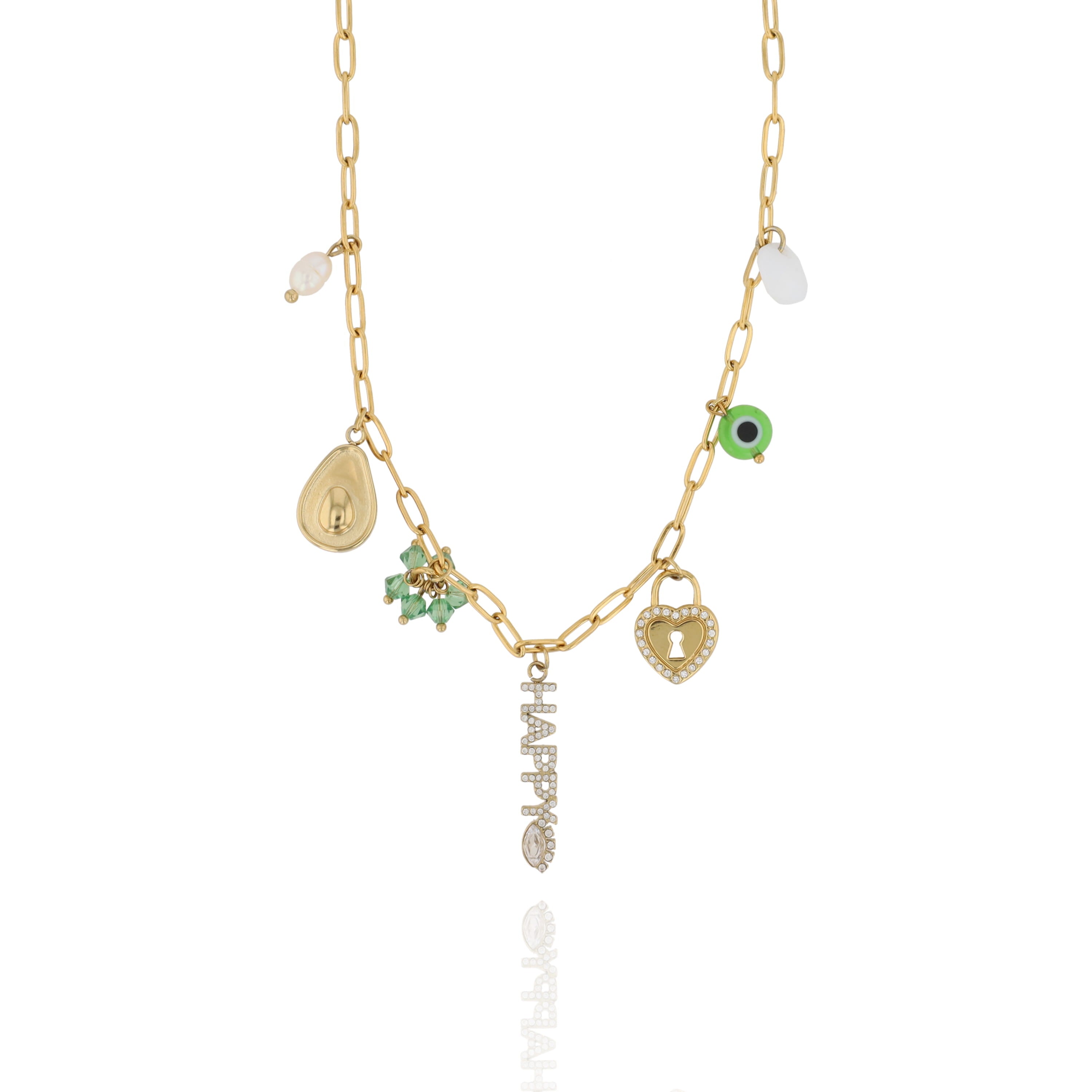 Collier charms Happy
