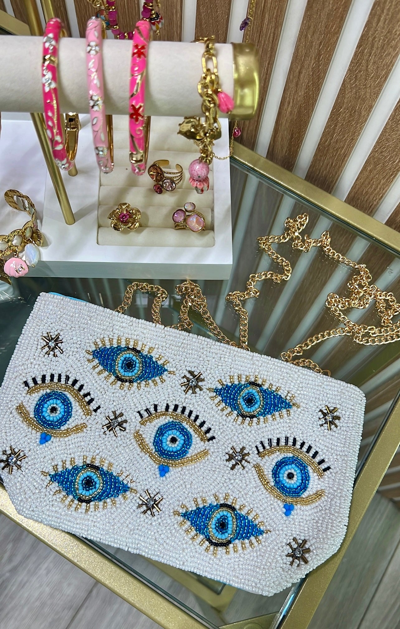 Pochette Velours Oeil