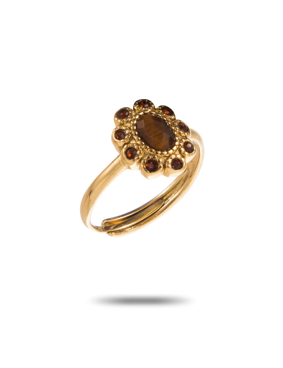 Bague Sidonie marron