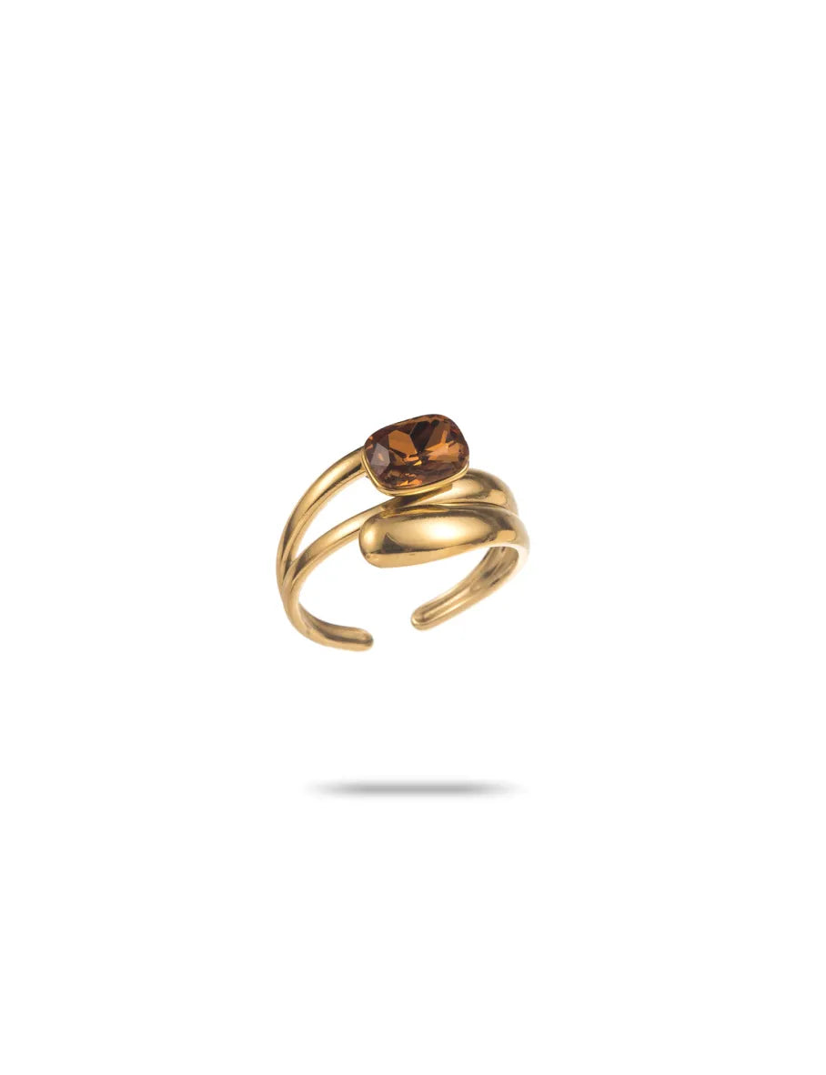 Bague Lumia marron