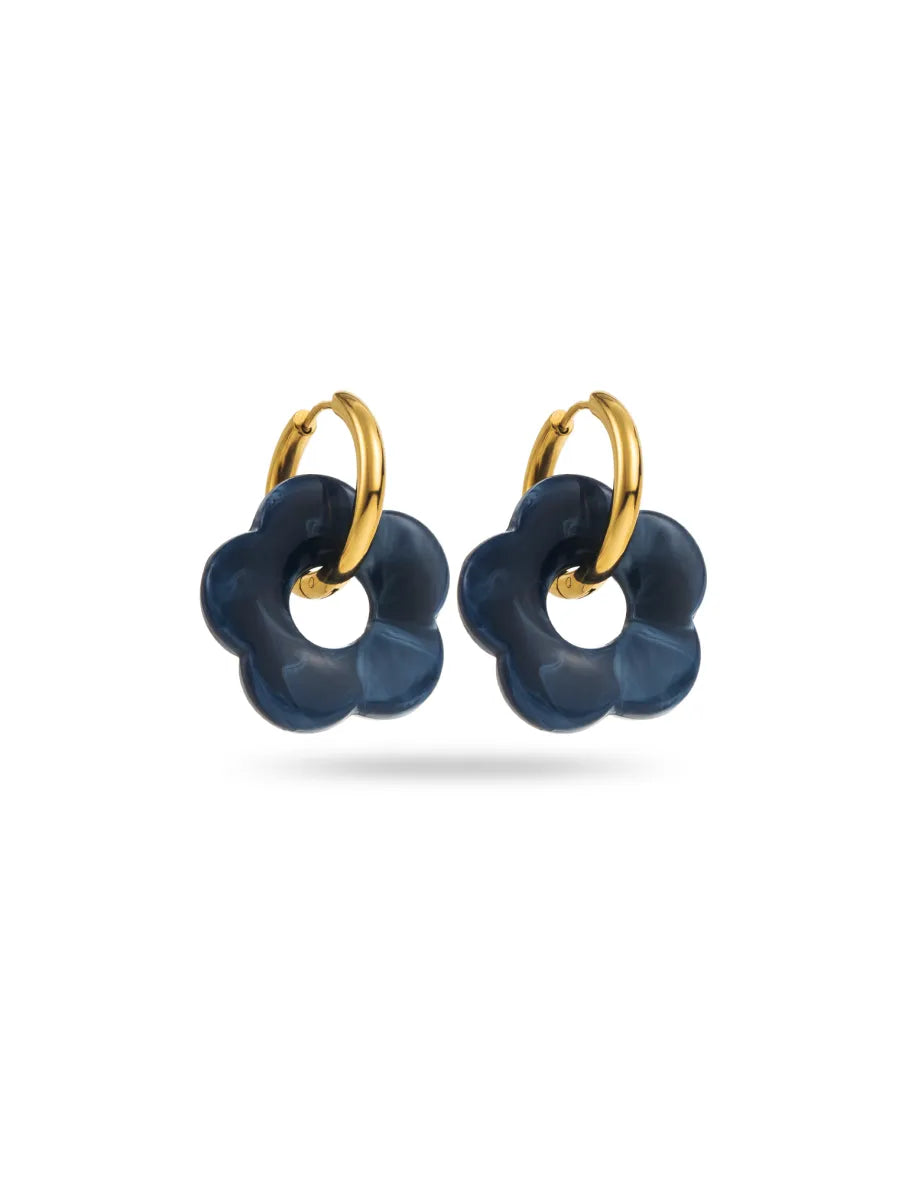 Boucles Mirabelle bleu nuit