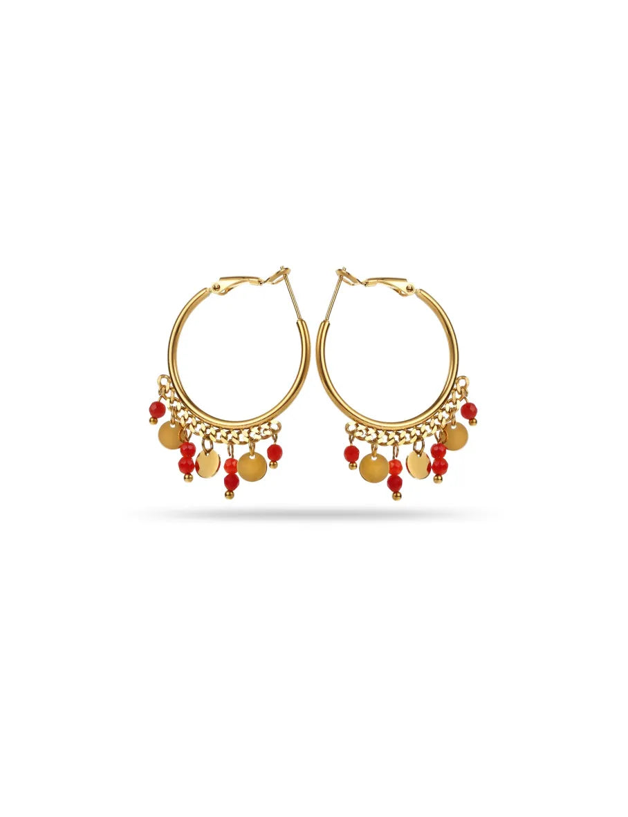 Boucles Horia rouge