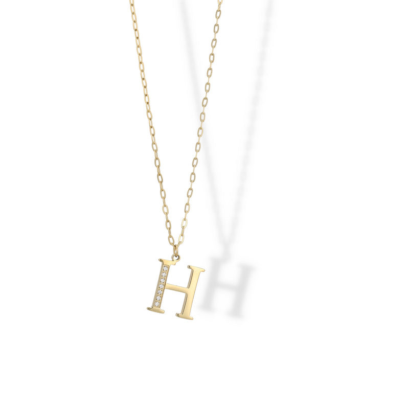 Collier Initial Strass