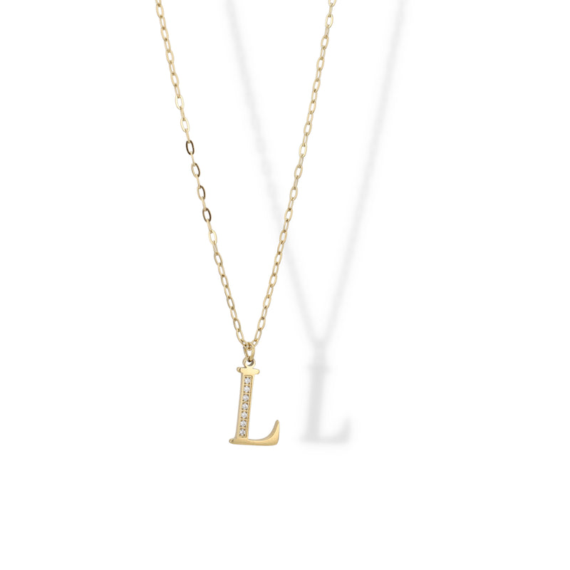 Collier Initial Strass