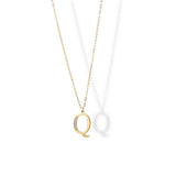 Collier Initial Strass