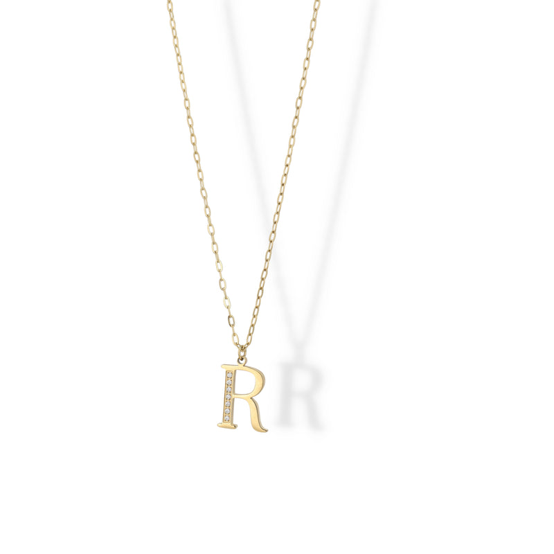 Collier Initial Strass