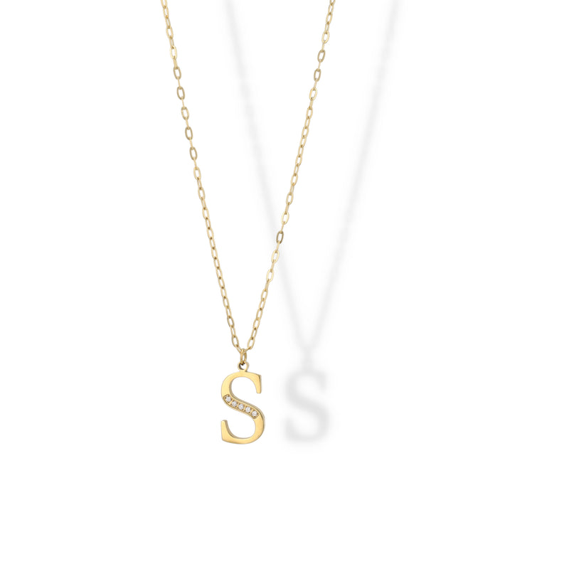 Collier Initial Strass