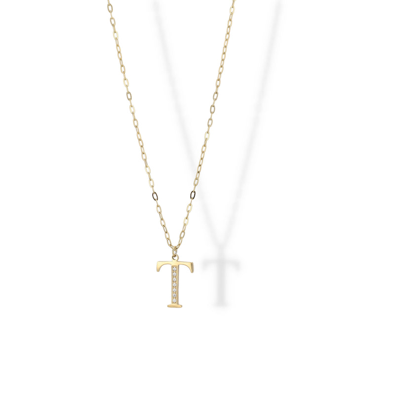 Collier Initial Strass